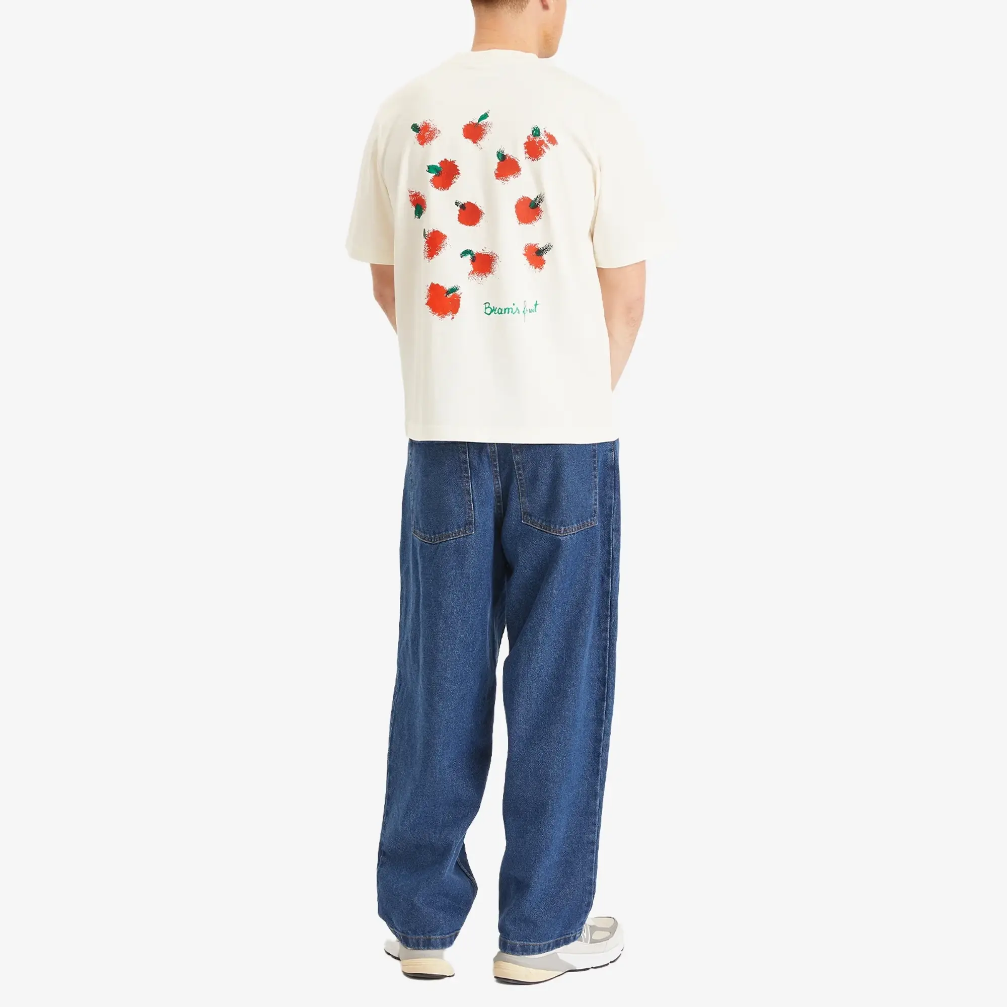 Bram's Fruit Men's Fruit Acrylic T-Shirt White
