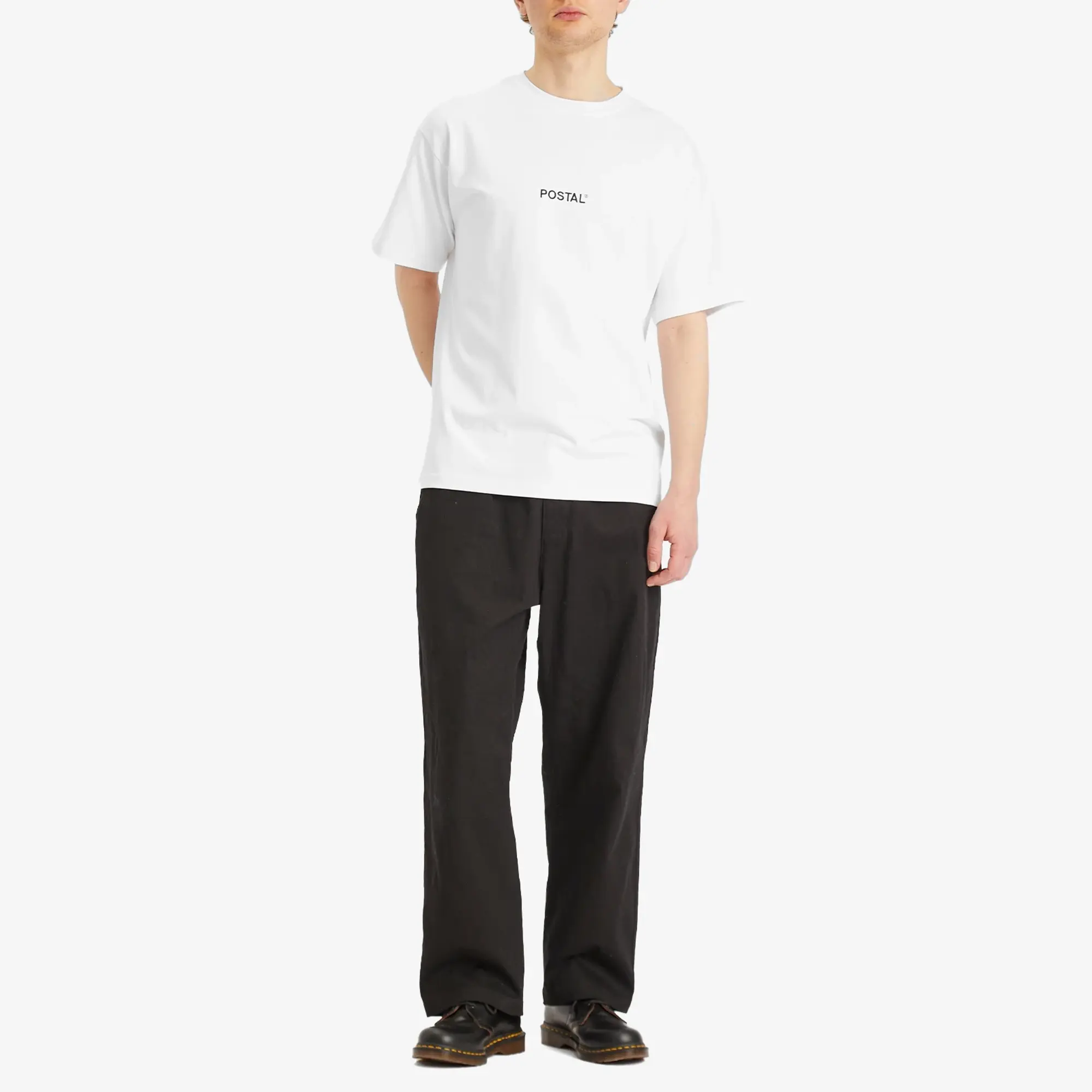 POSTAL Men's Basic Logo T-Shirt White