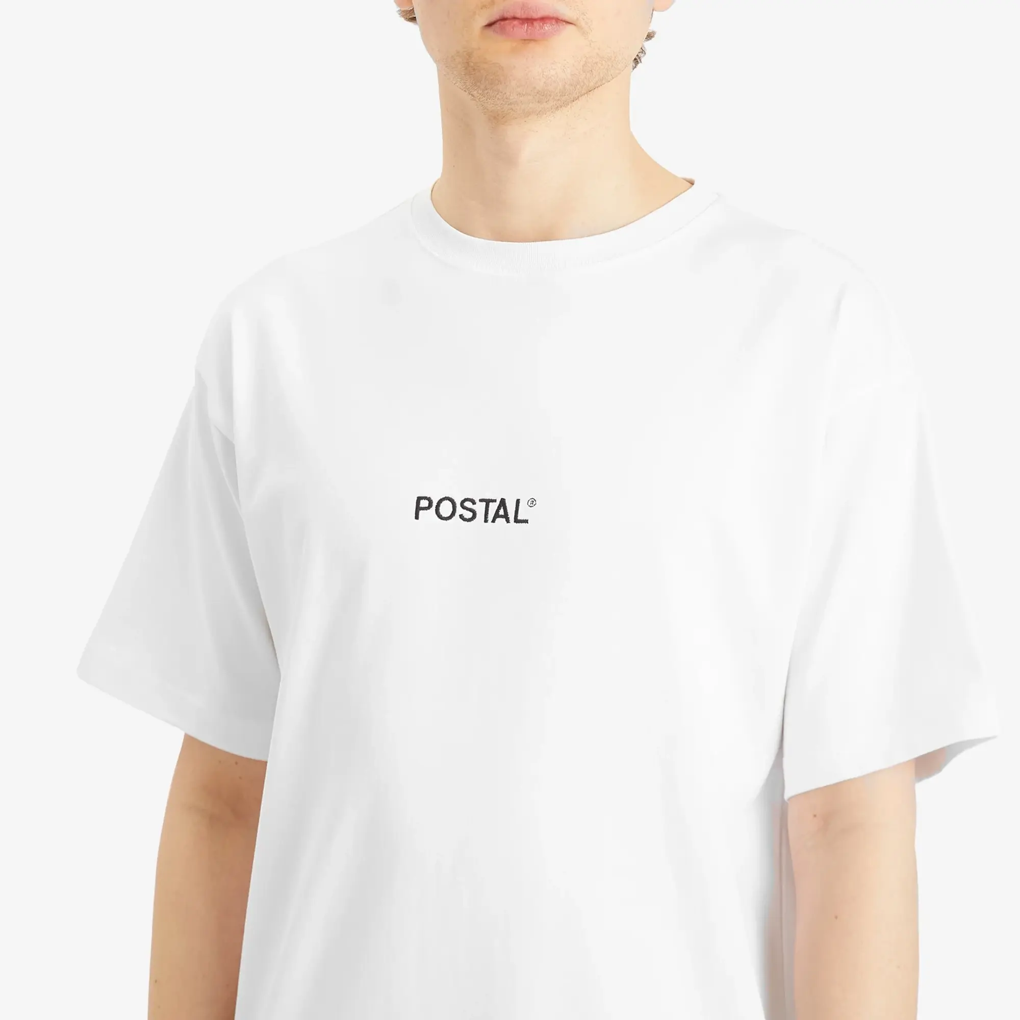 POSTAL Men's Basic Logo T-Shirt White