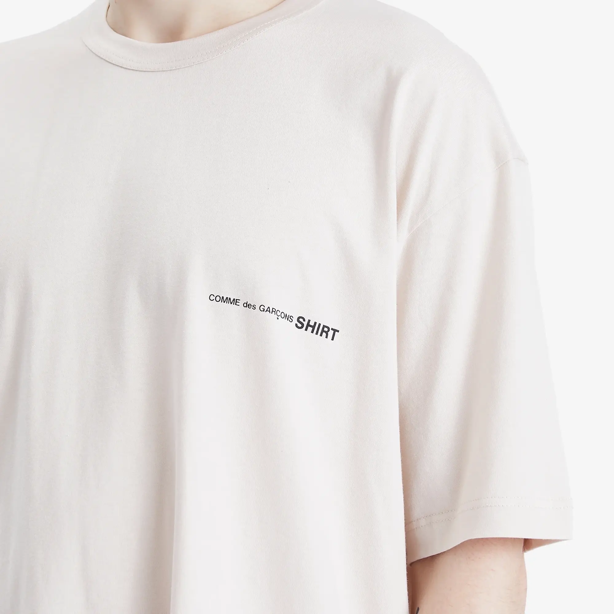 T-Shirt Comme Des Garçons Shirt Knit T-Shirt Beige Xl