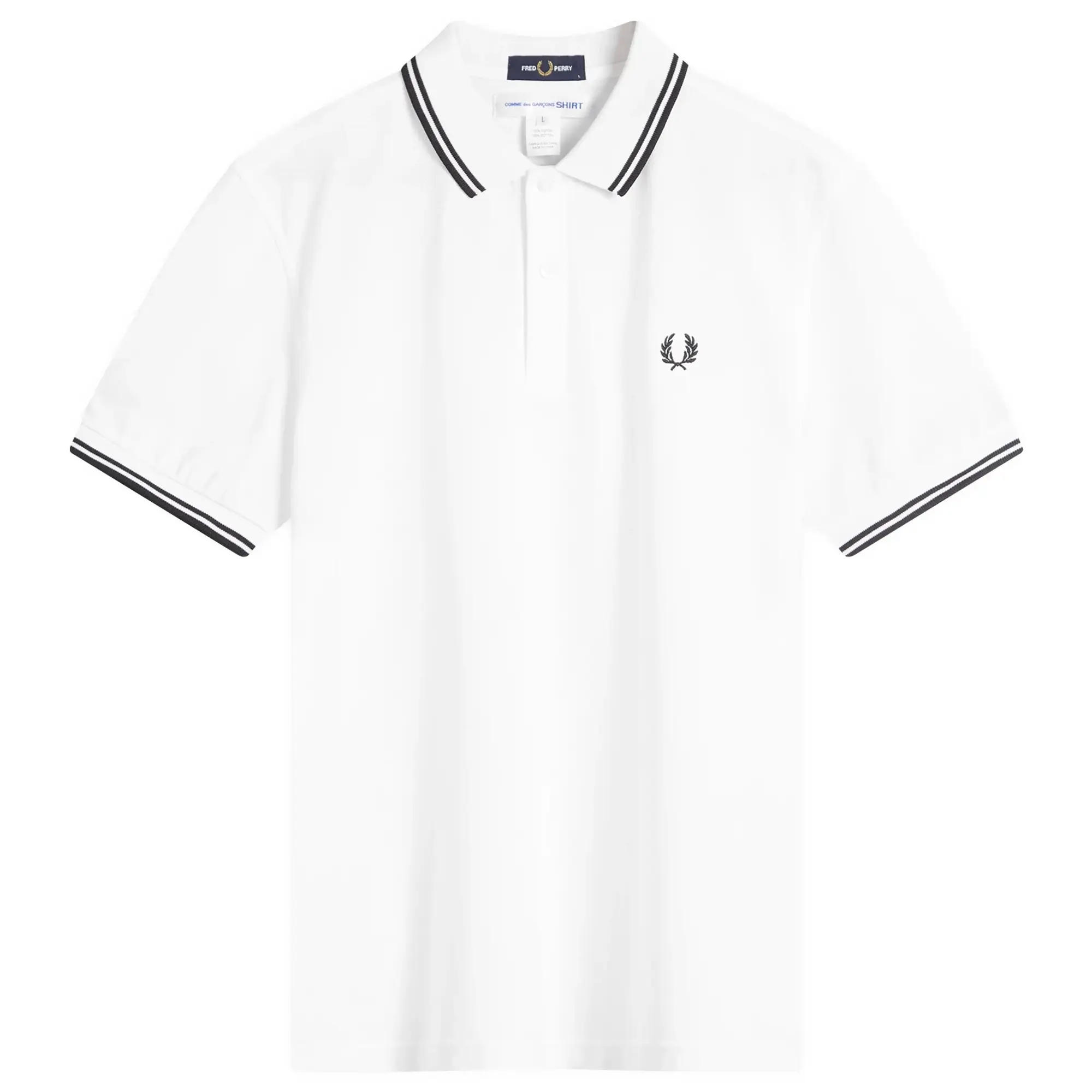 Comme des Garçons SHIRT Men's x Fred Perry Polo Shirt Sky Blue