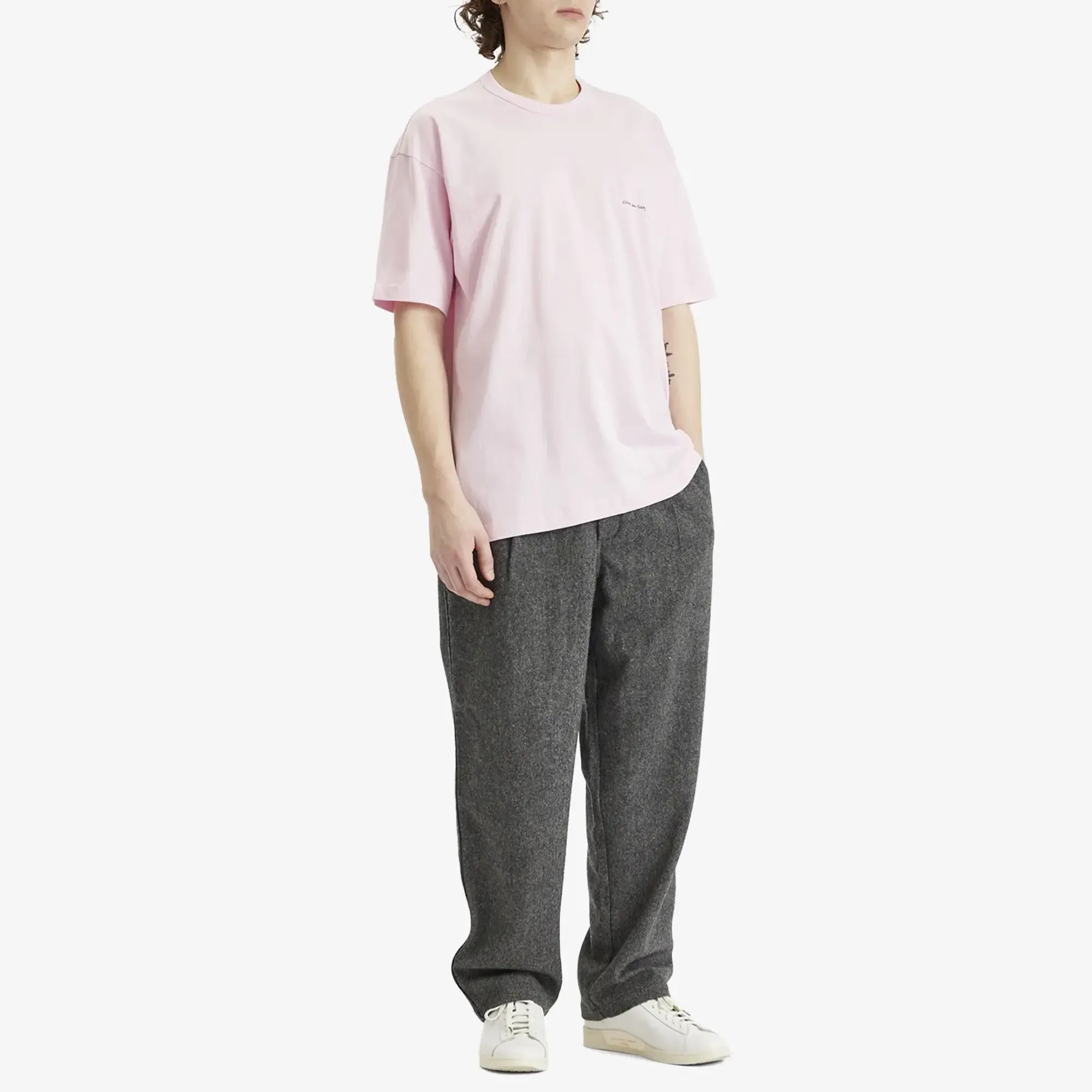 T-Shirt Comme Des Garçons Shirt Knit T-Shirt Pink Xl