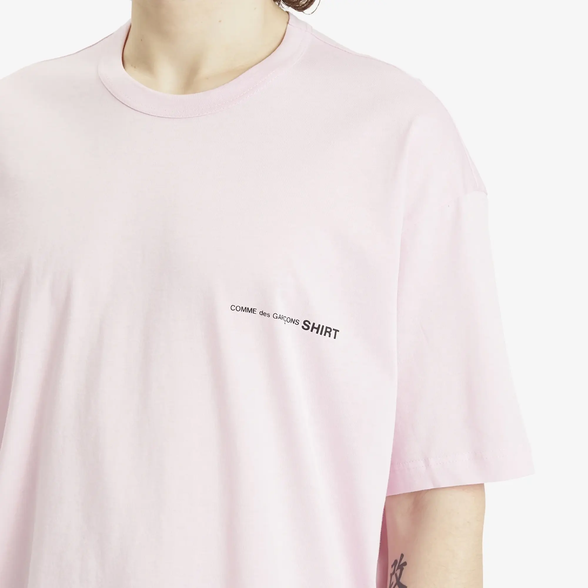 T-Shirt Comme Des Garçons Shirt Knit T-Shirt Pink Xl