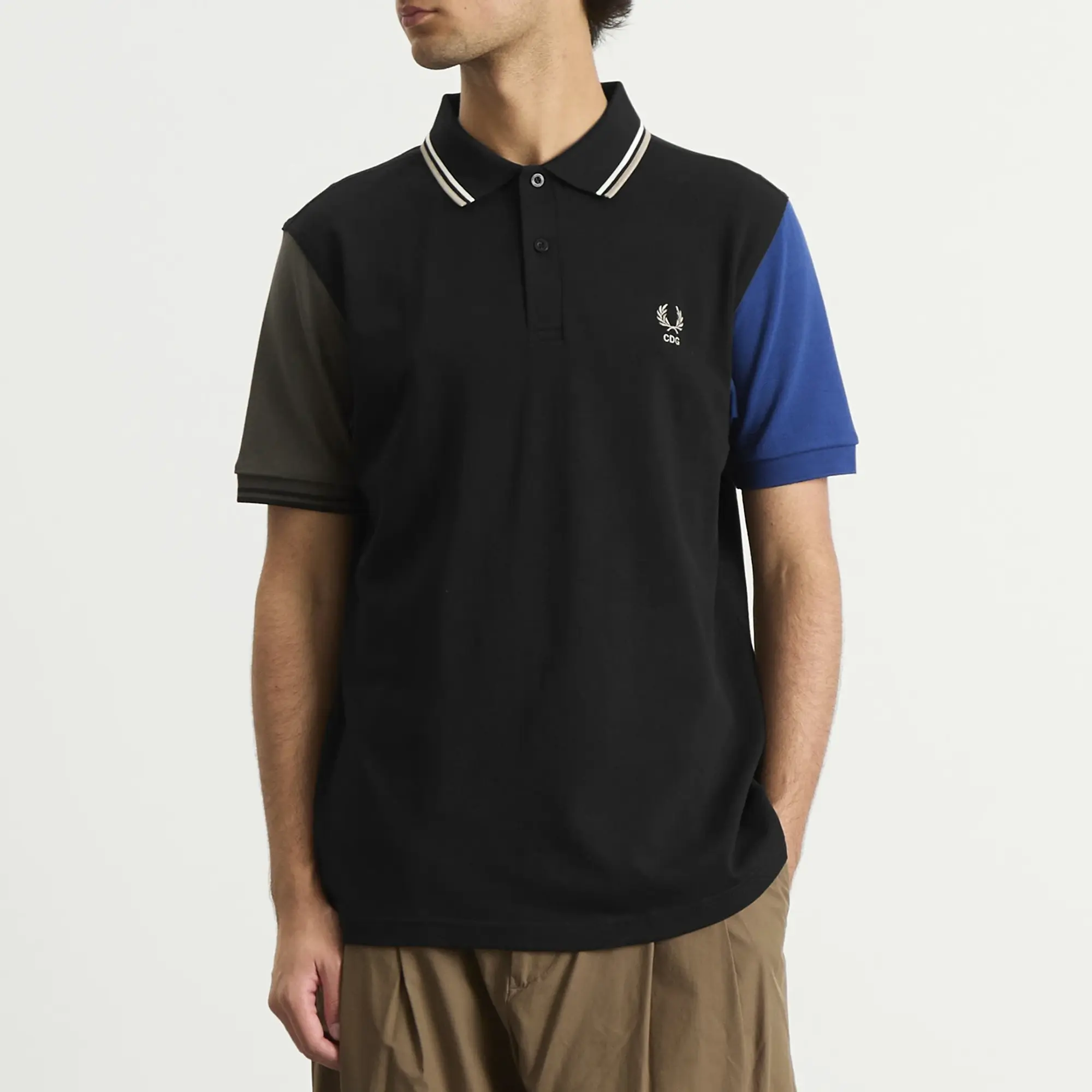 Comme des Garçons SHIRT Men's x Fred Perry Polo Shirt Peach