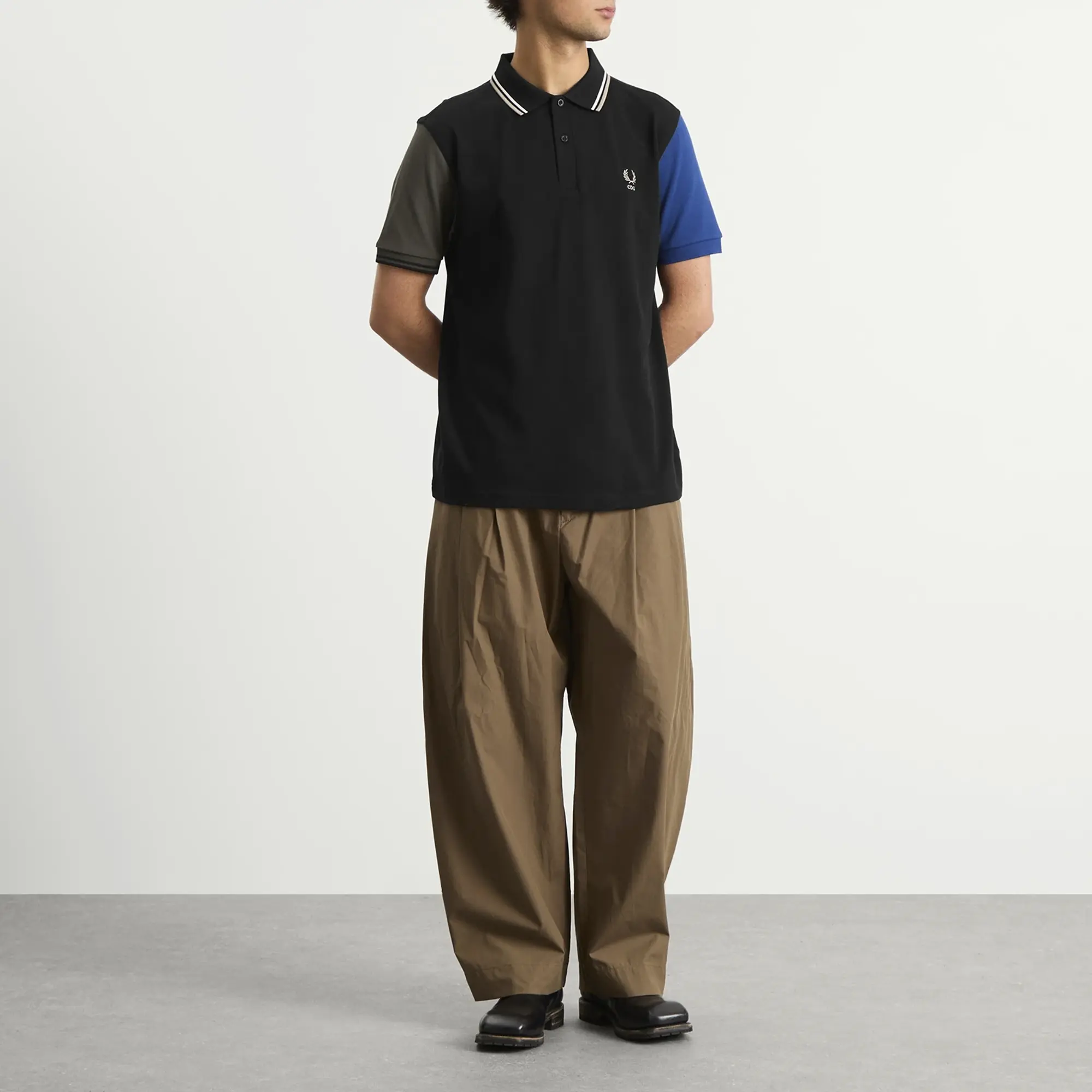 Comme des Garçons SHIRT Men's x Fred Perry Polo Shirt Peach