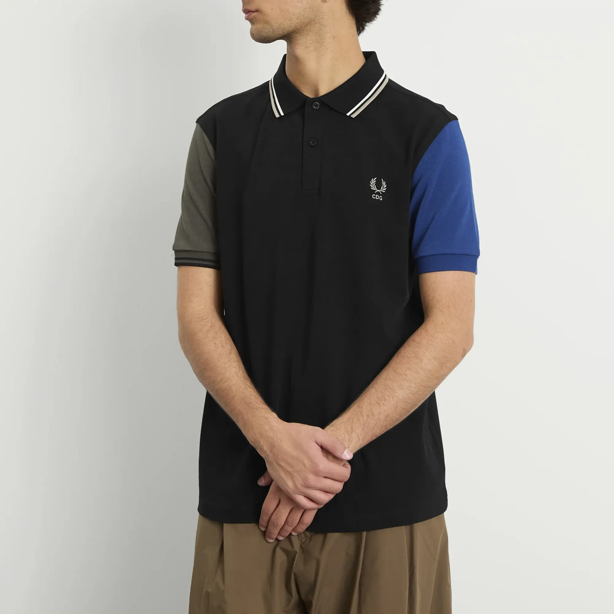 Comme des Garçons SHIRT Men's x Fred Perry Polo Shirt Peach