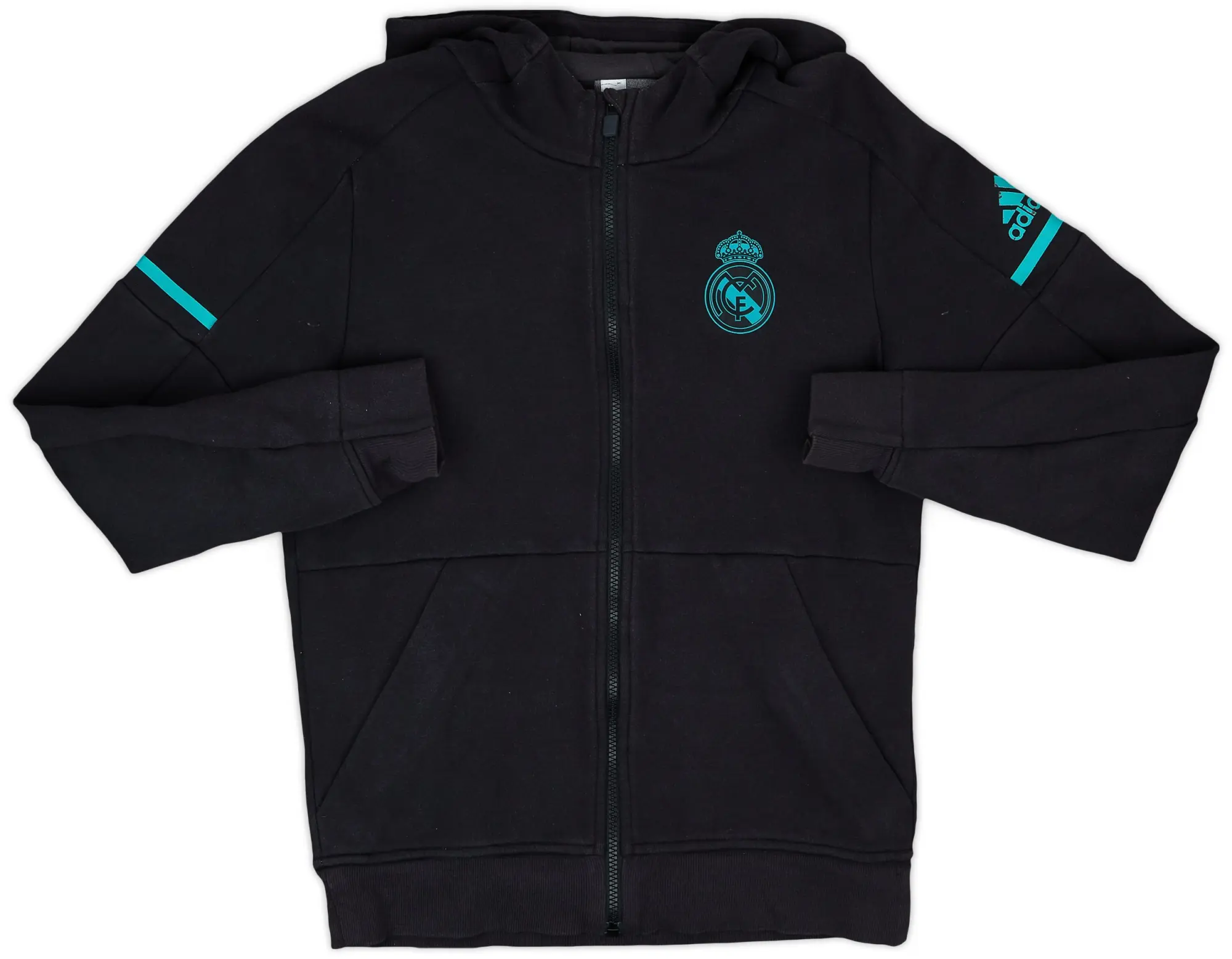 2017-18 Real Madrid adidas Hooded Top - 6/10 - (S)