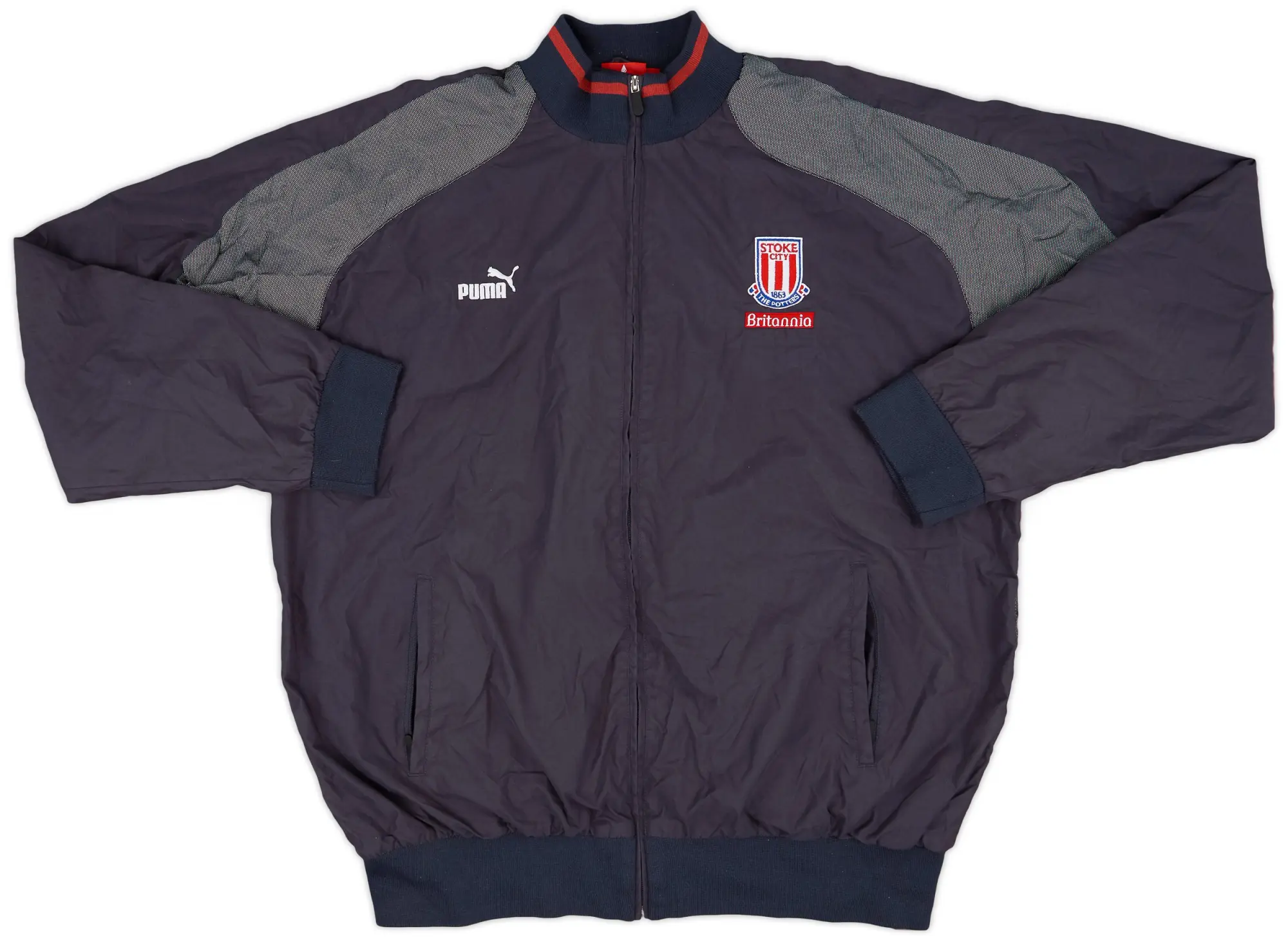 2004-05 Stoke City Puma Track Jacket - 8/10 - (XXL)