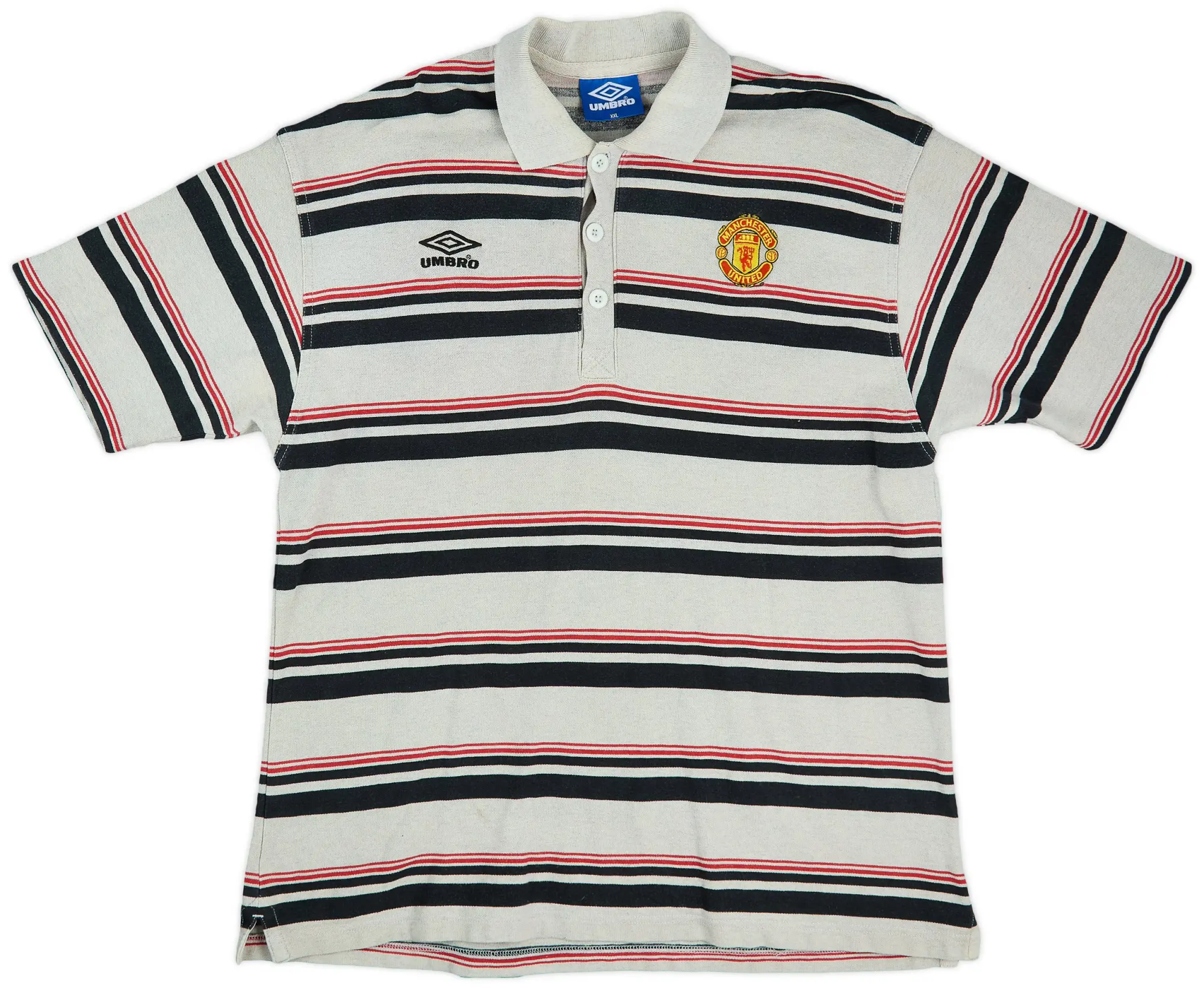 1995-96 Manchester United Umbro Polo Shirt - 5/10 - (XXL)