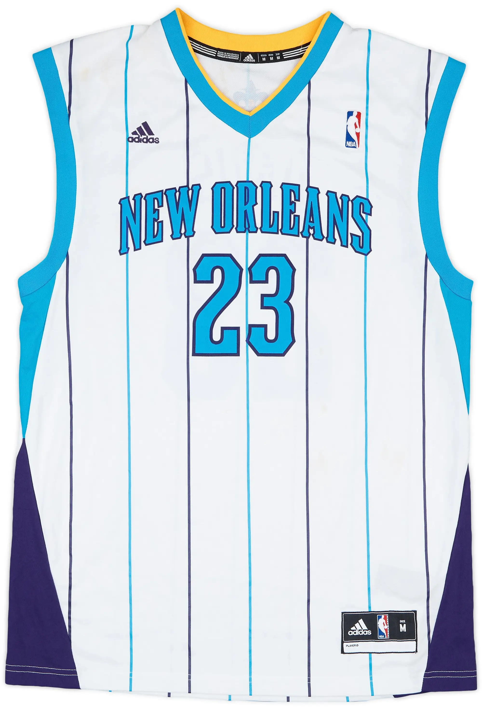 2012-13 New Orleans Hornets Davis #23 adidas Home Jersey - 6/10 - (M)