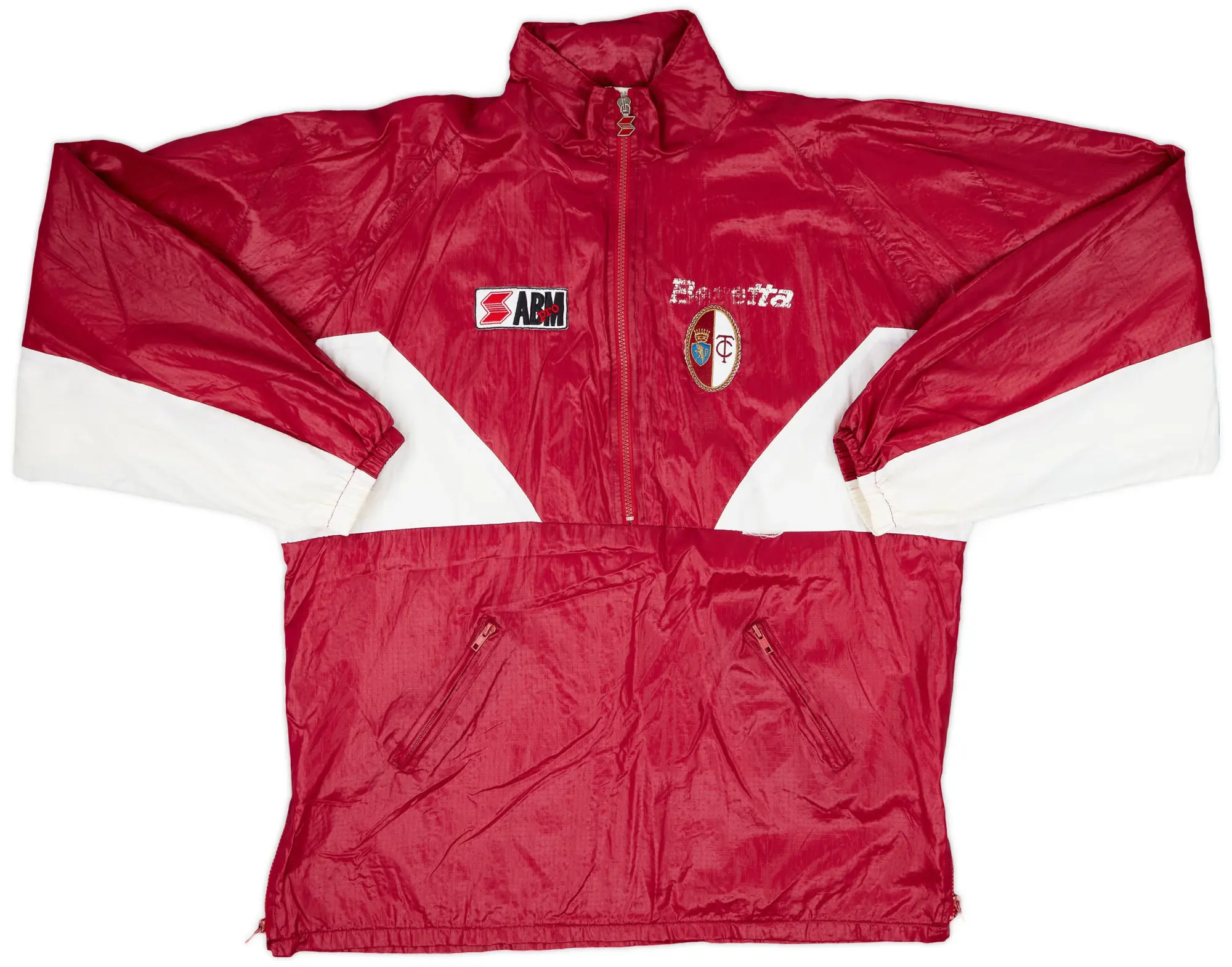 Jacket/Coat 1991-92 Torino ABM 1/2 Zip Hooded Rain Jacket - 6/10 - (XL)