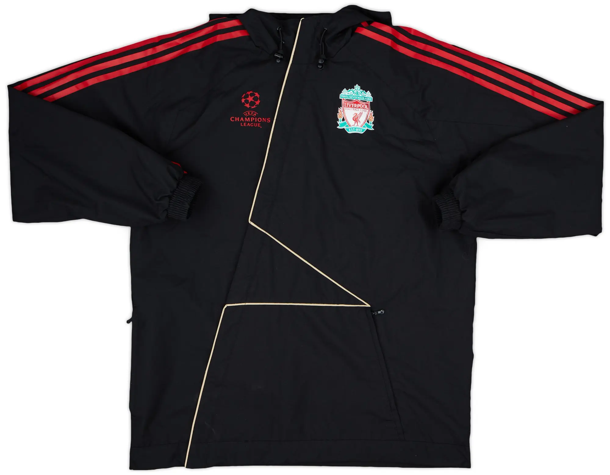 2009-10 Liverpool adidas Hooded Rain Jacket - 9/10 - (M)