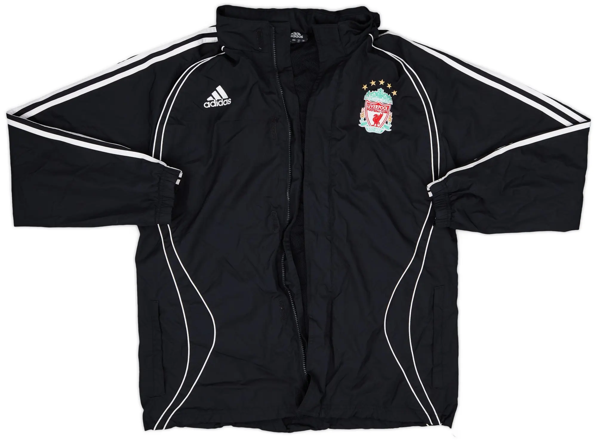 2006-07 Liverpool adidas Hooded Rain Jacket - 4/10 - (M)