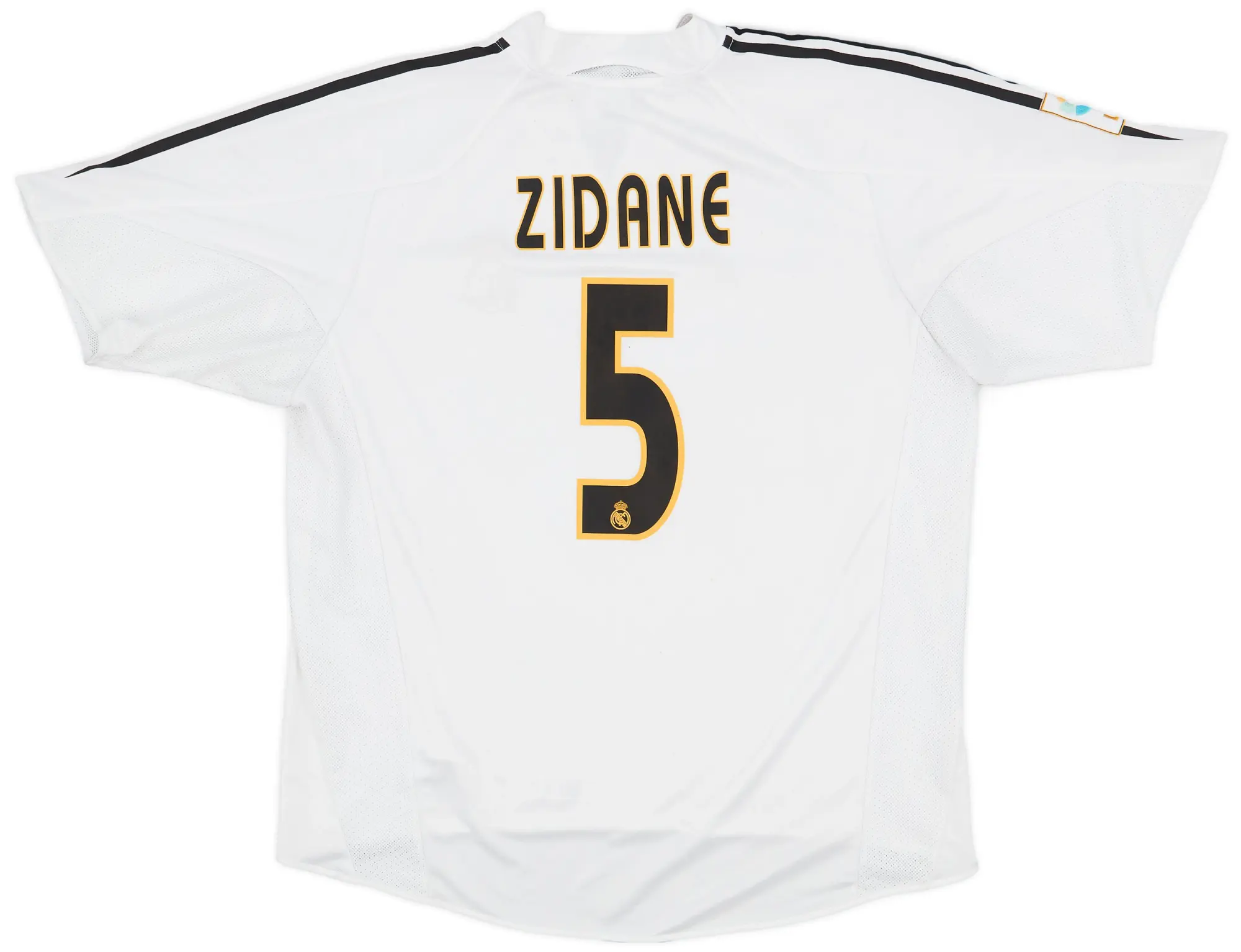 adidas 2004-05 Real Madrid Home Shirt Zidane #5 - 4/10 - (XL)