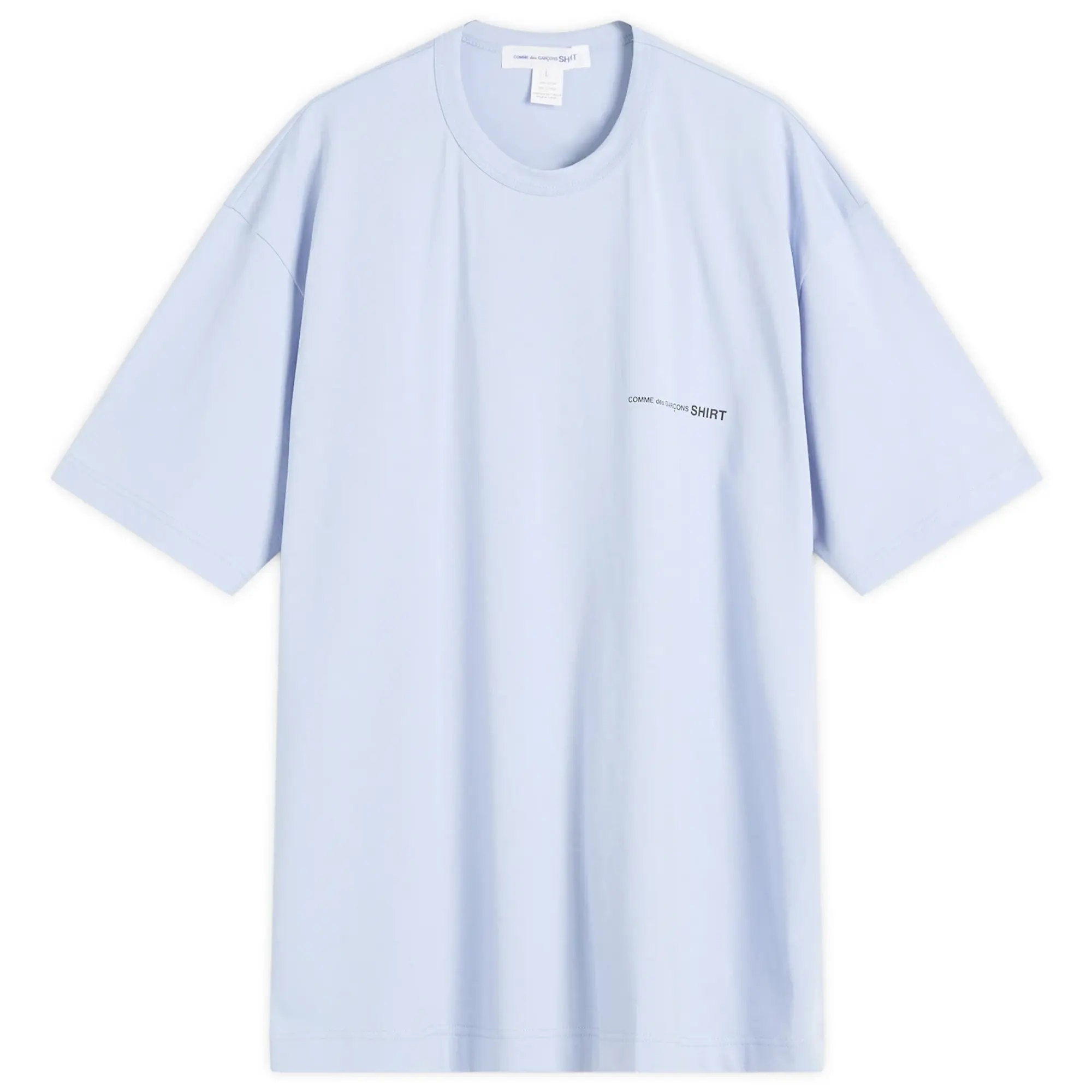 T-Shirt Comme Des Garçons Shirt Knit T-Shirt Blue Xl