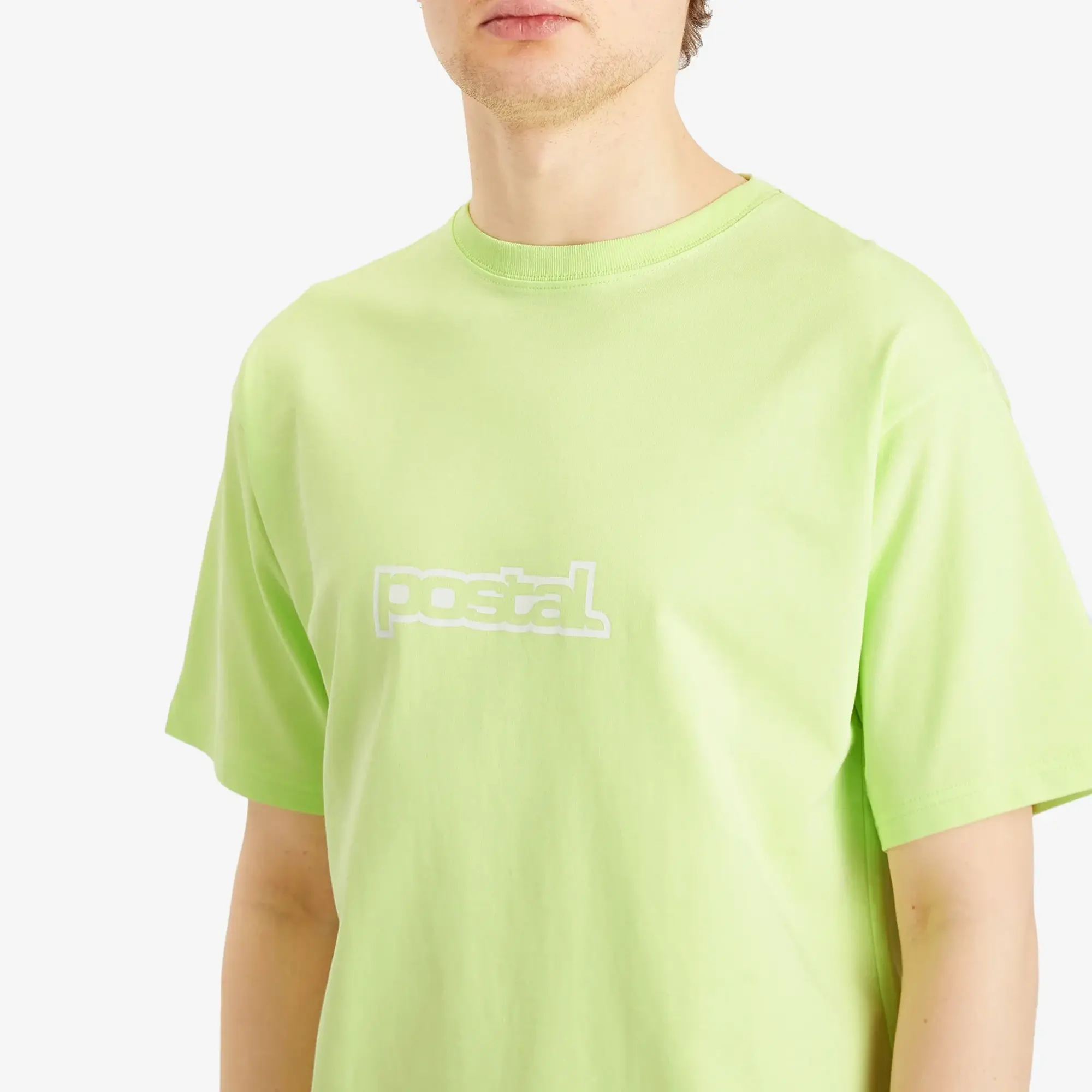 POSTAL Men's Bold Outline Logo T-Shirt Green