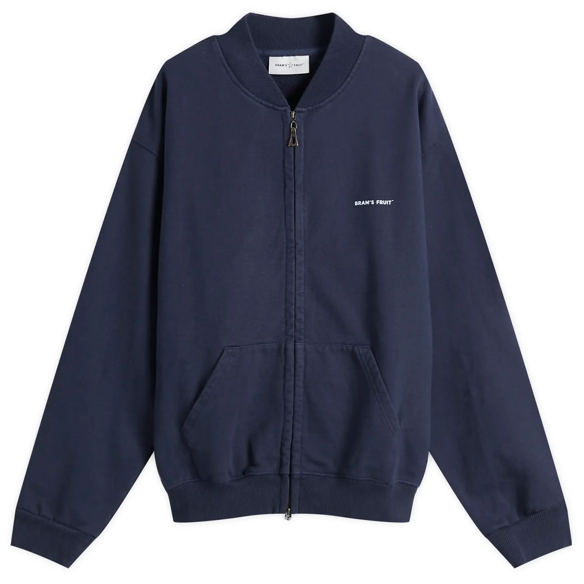 Bram's Fruit Men's Eyelett Zip Up Navy