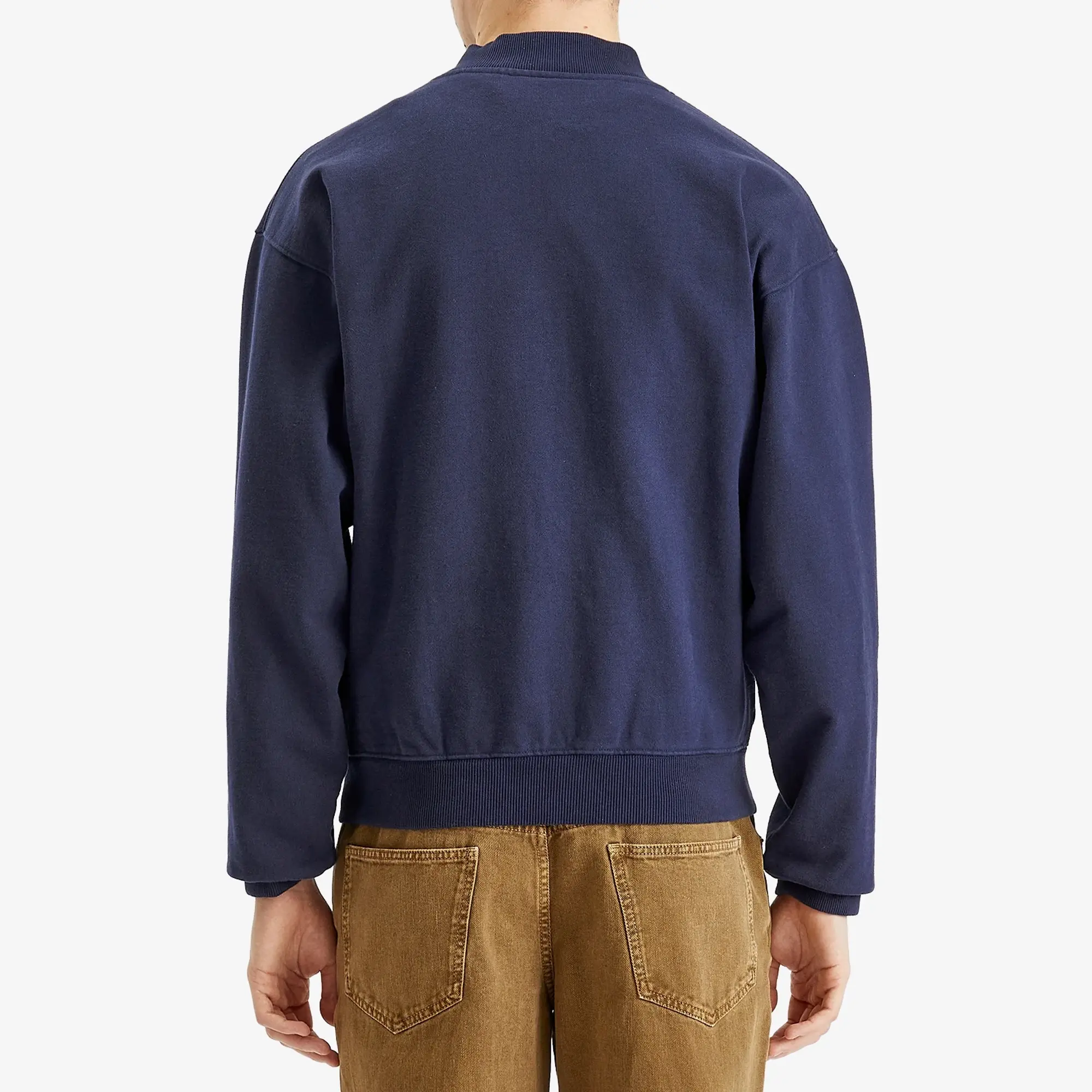 Bram's Fruit Men's Eyelett Zip Up Navy