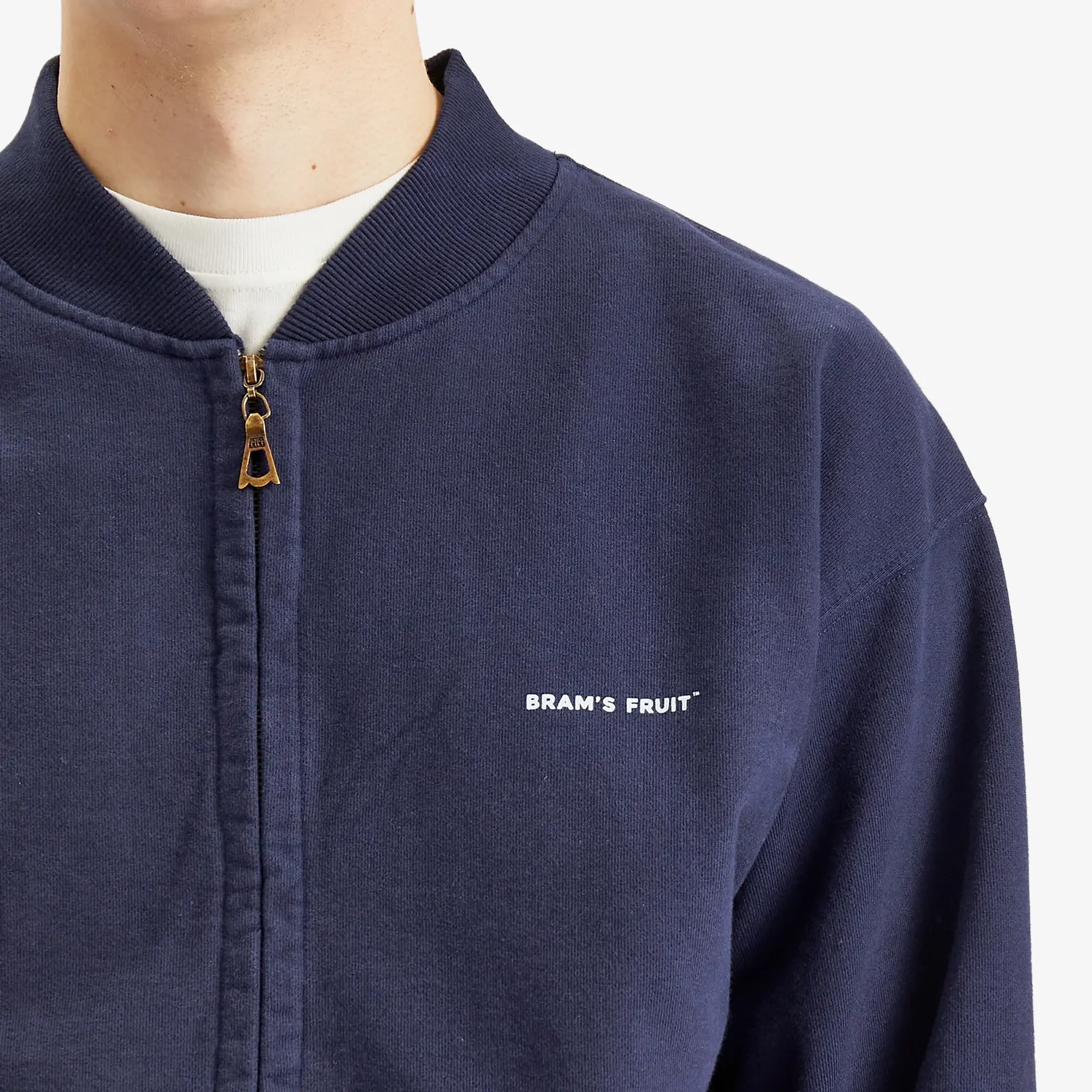 Bram's Fruit Men's Eyelett Zip Up Navy