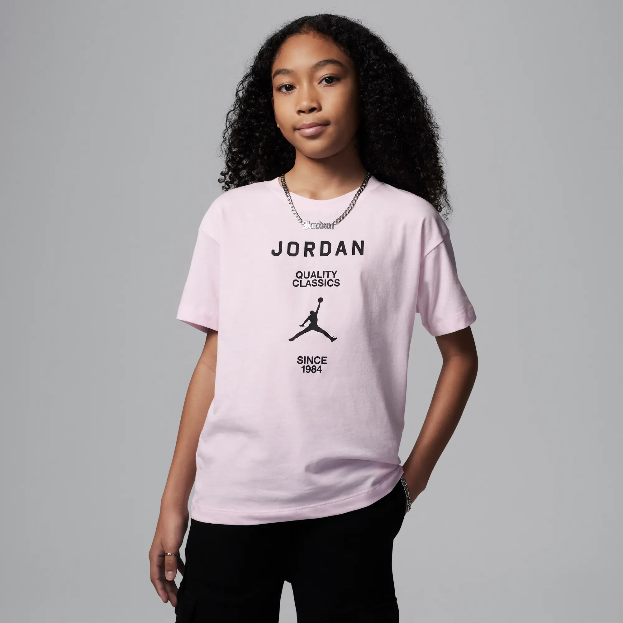 Nike Jordan Older Kids' Graphic T-Shirt - Pink