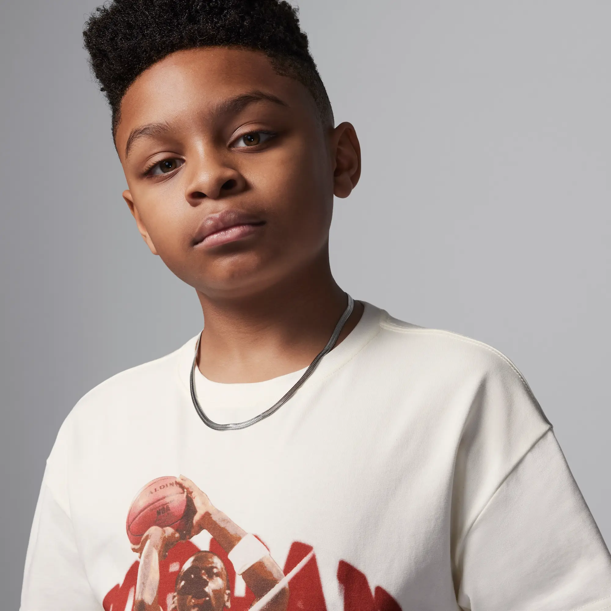 Nike Jordan Older Kids' 40th Anniversary T-Shirt - White