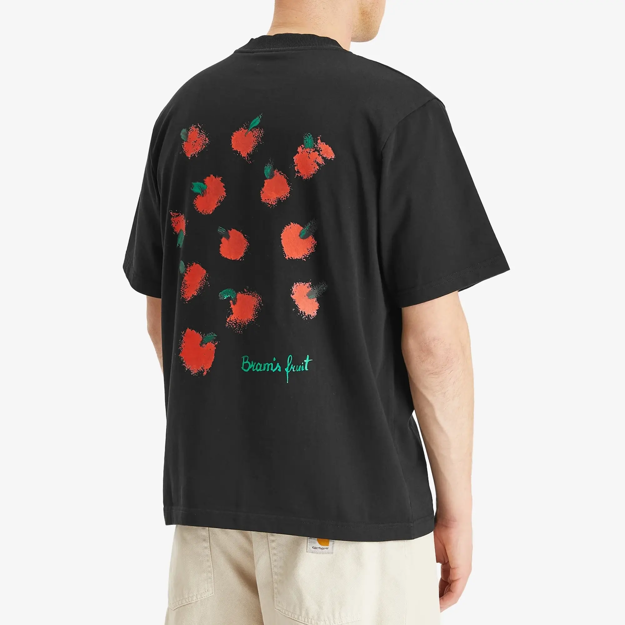 Bram's Fruit Men's Fruit Acrylic T-Shirt Black