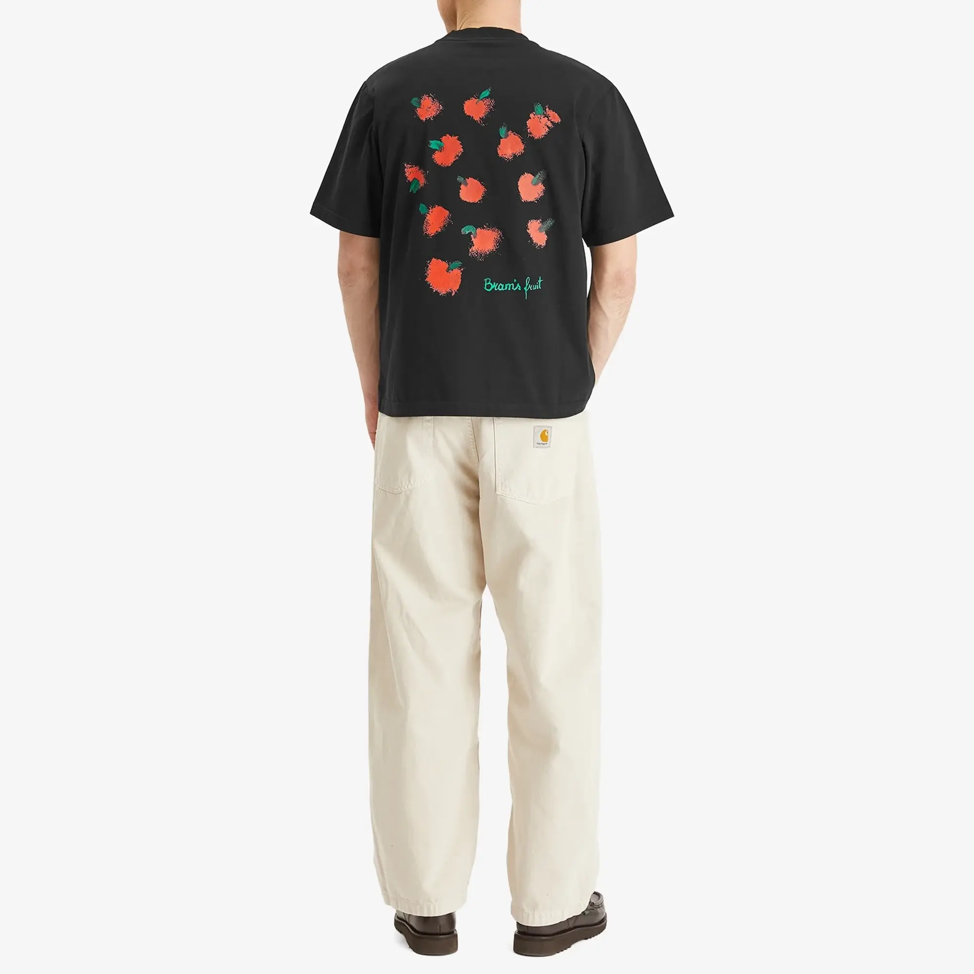 Bram's Fruit Men's Fruit Acrylic T-Shirt Black