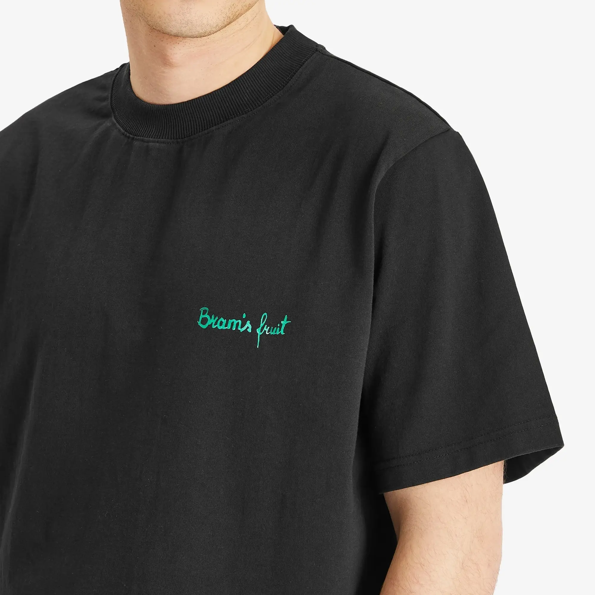 Bram's Fruit Men's Fruit Acrylic T-Shirt Black