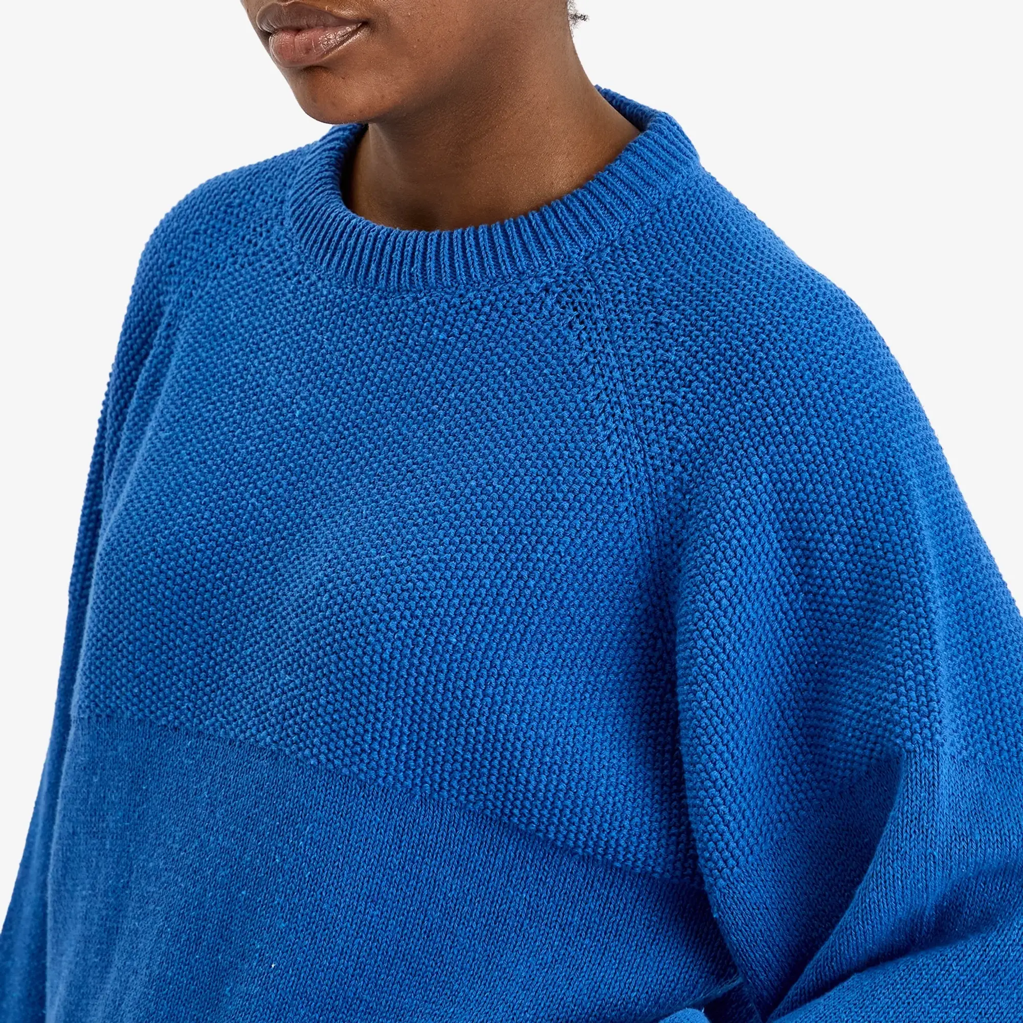 YMC Women's Bellow Knit Jumper Blue