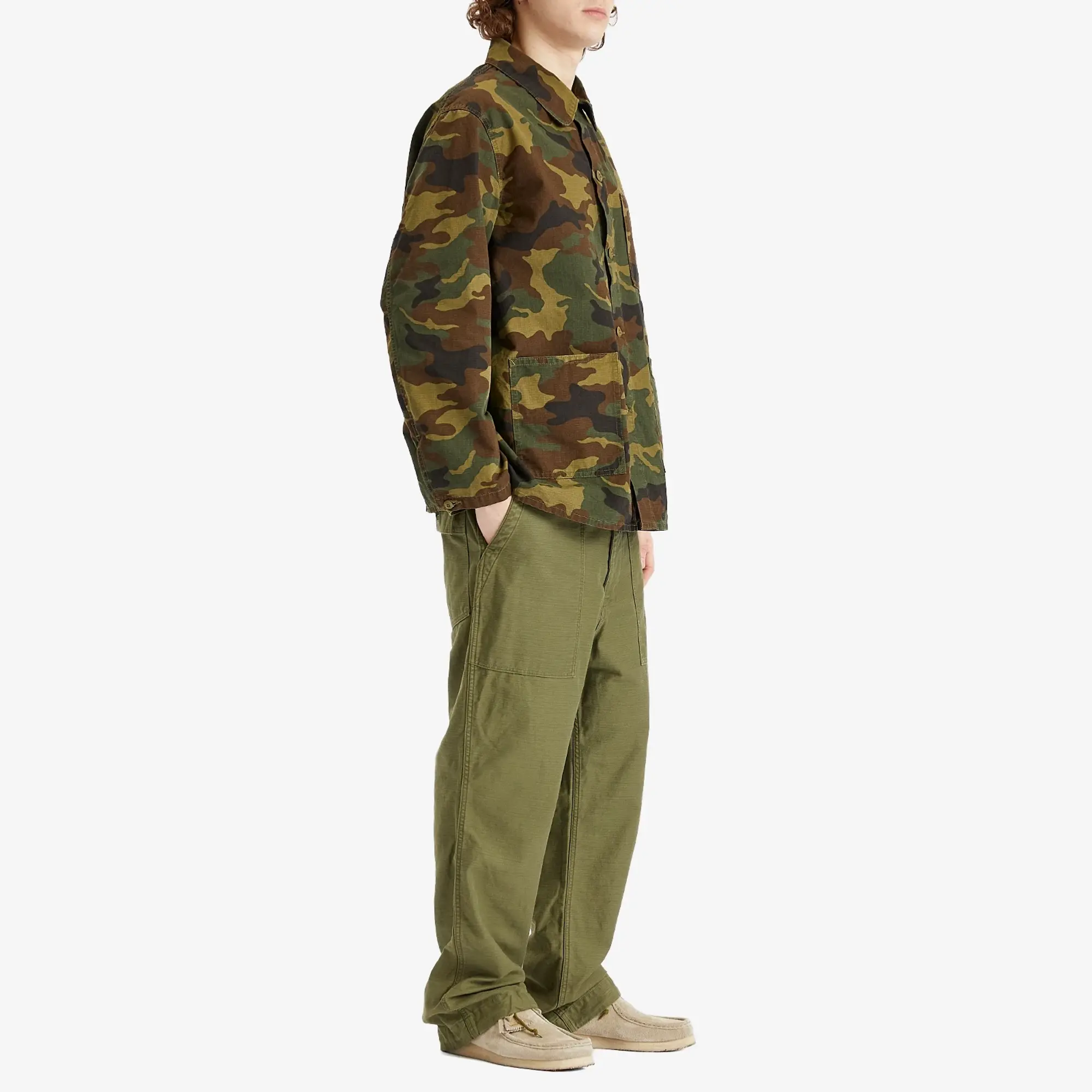 Needles Men's Fatigue Pant Olive