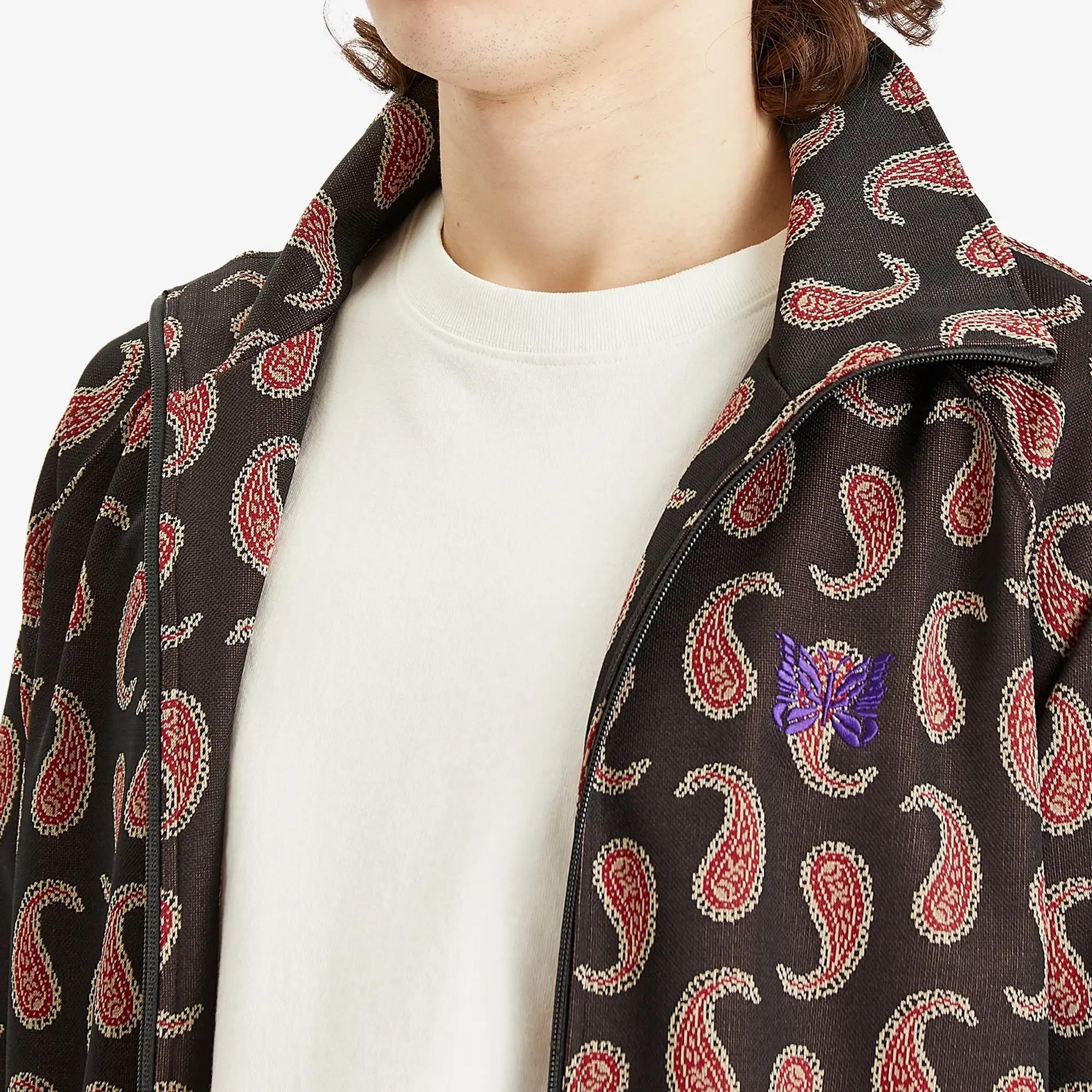 Needles Men's Poly Jacquard Track Jacket Paisley