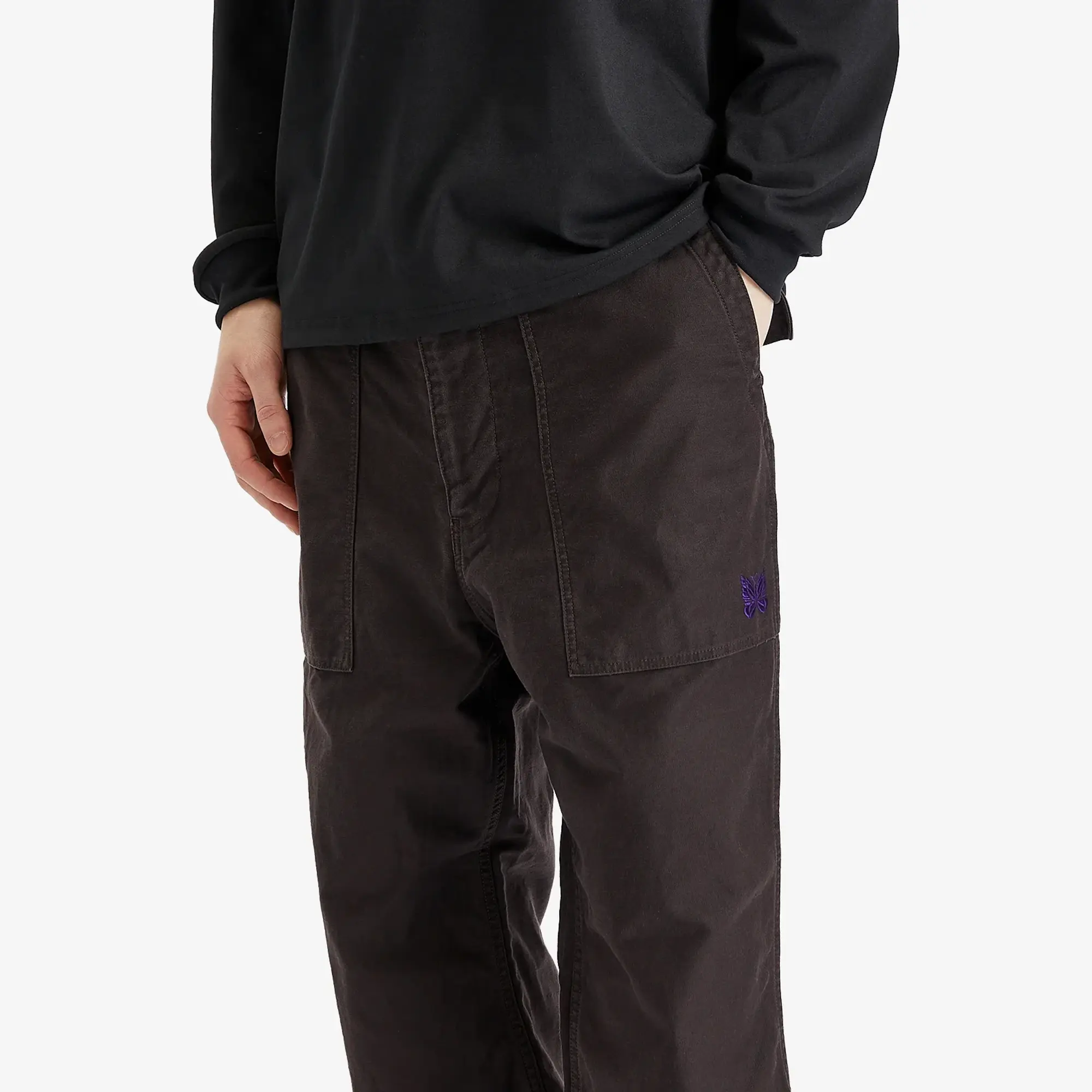 Needles Men's Fatigue Pant Black