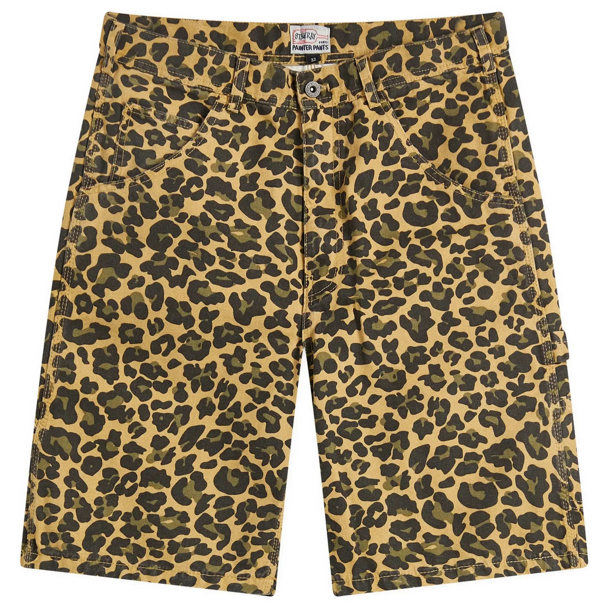 Stan Ray Men's Big Job Shorts Leopard Camo