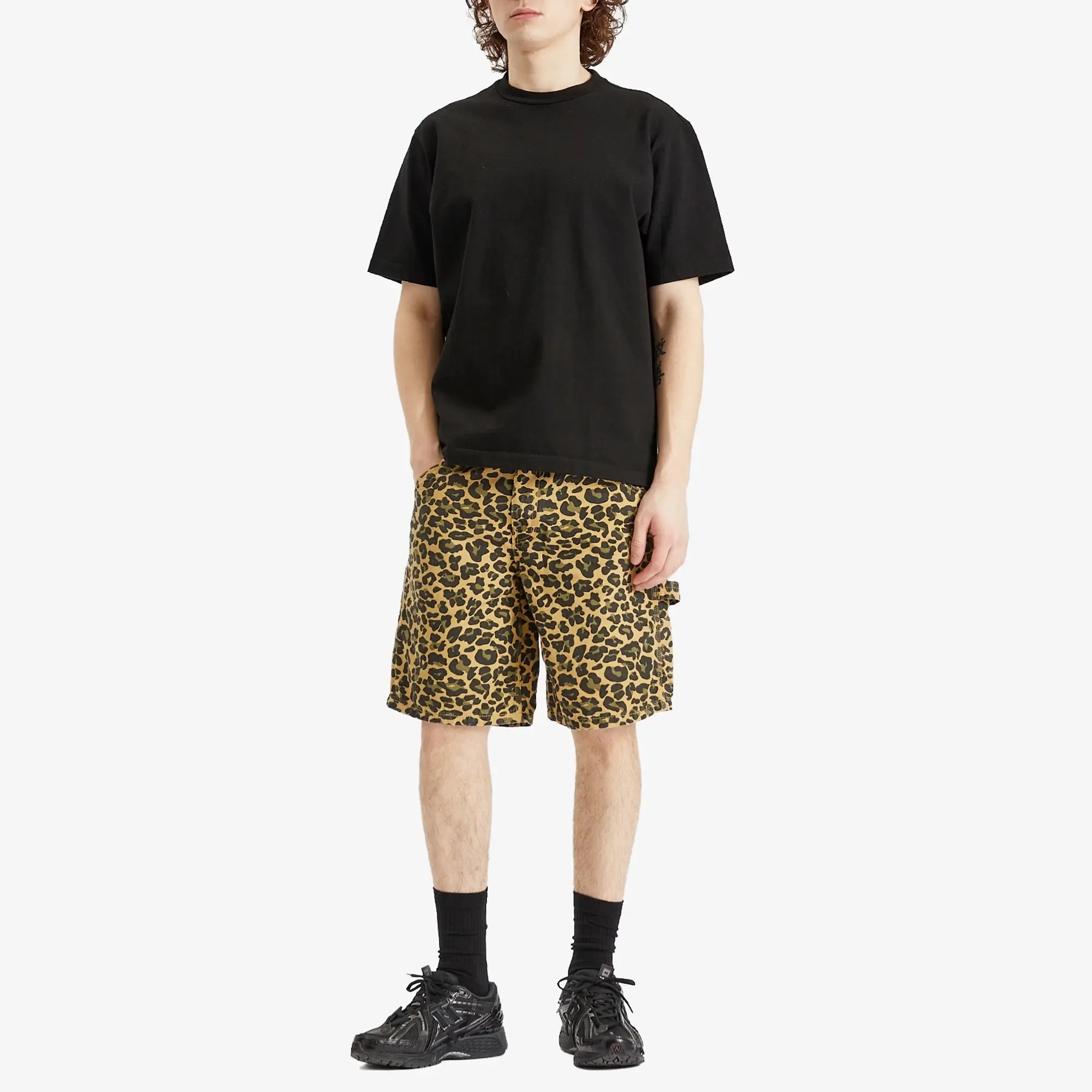 Stan Ray Men's Big Job Shorts Leopard Camo