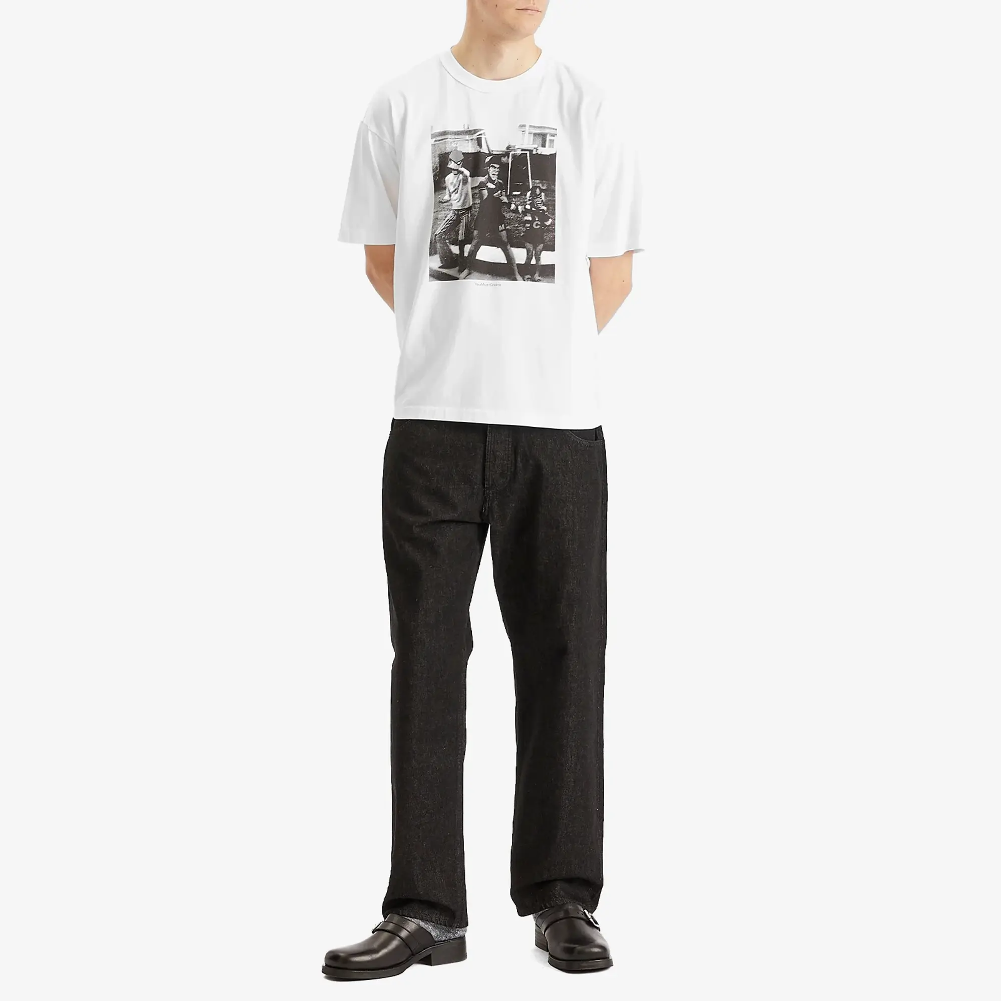 YMC Men's Superkids Triple T Shirt White