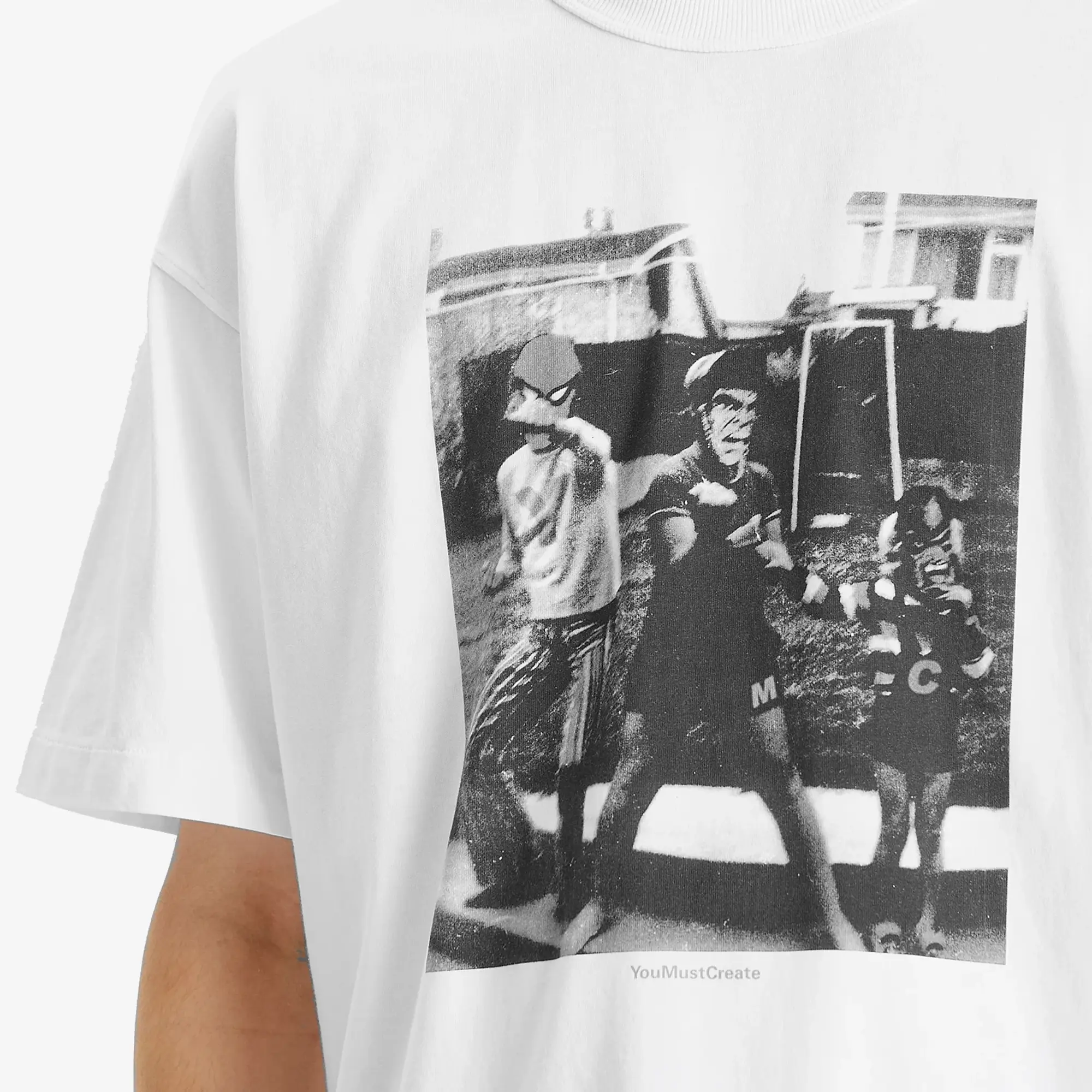 YMC Men's Superkids Triple T Shirt White