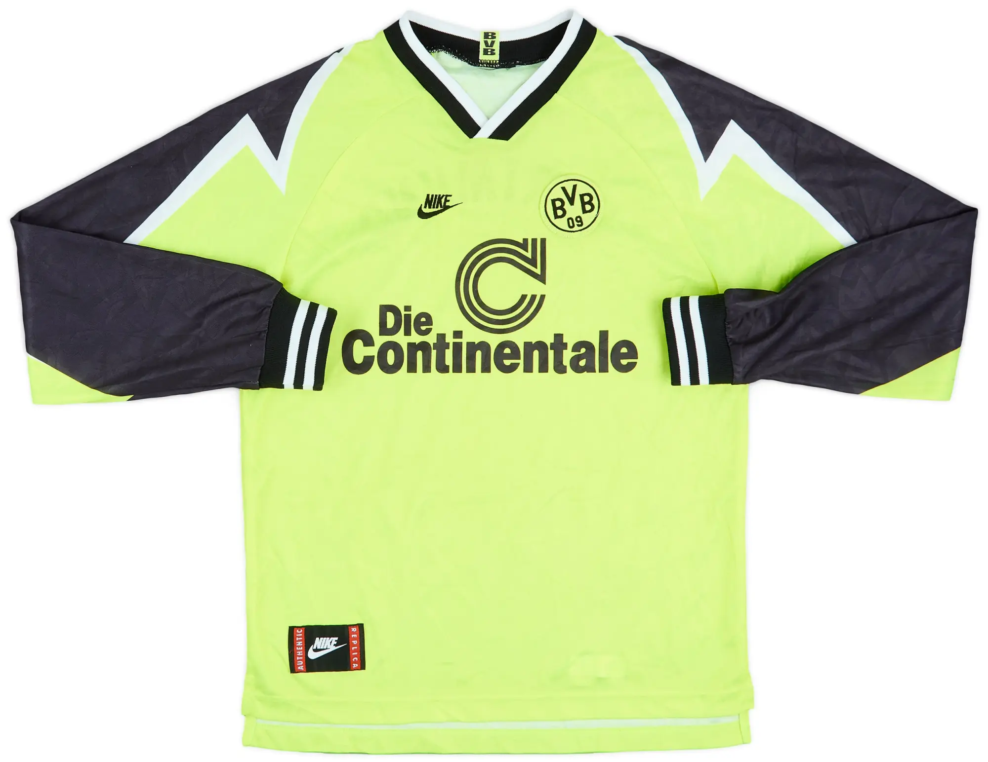 Nike 1995-96 Borussia Dortmund Home L/S Shirt - 8/10 - (XL.Boys)