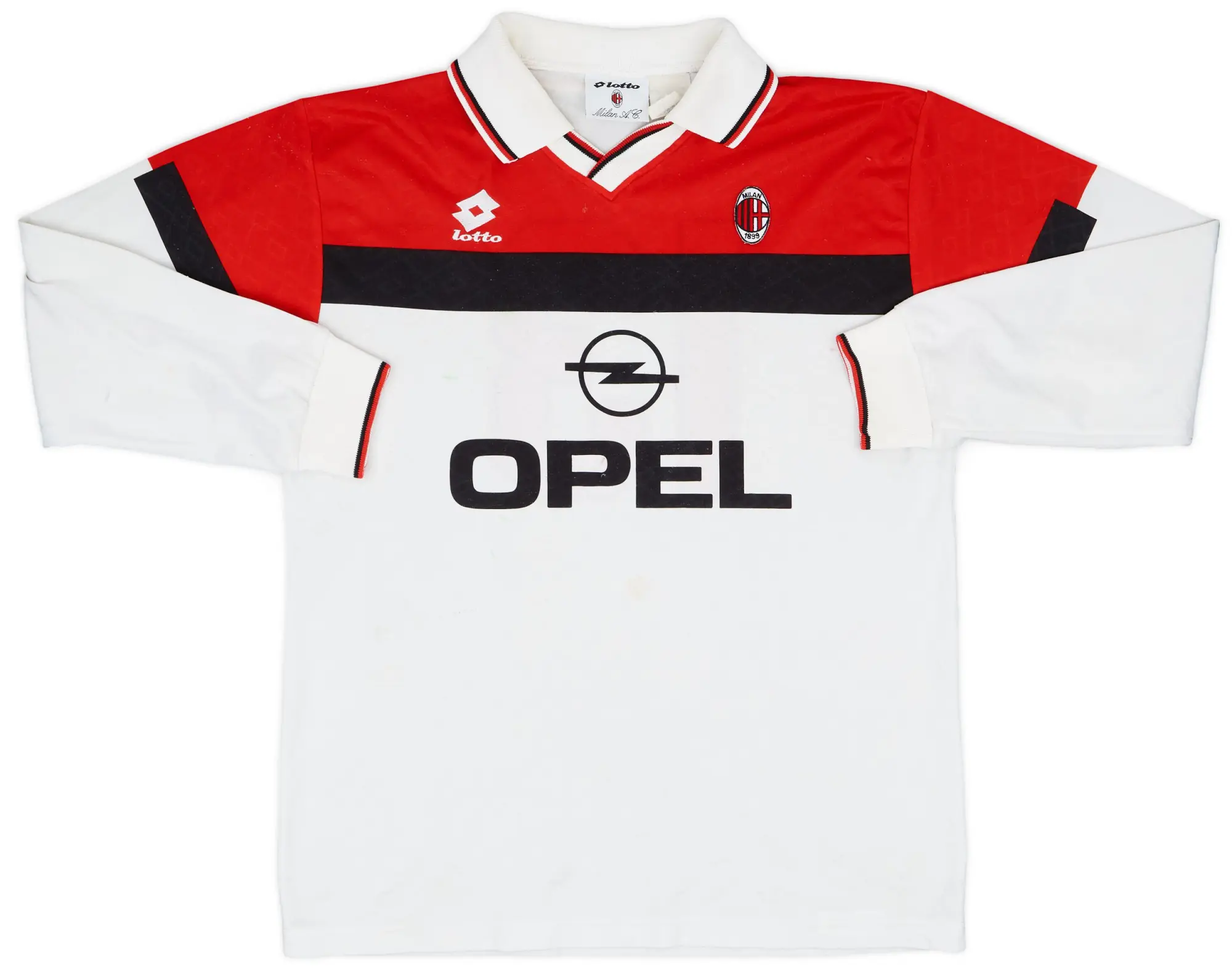 Lotto 1994-95 AC Milan Match Issue Away L/S Shirt #13