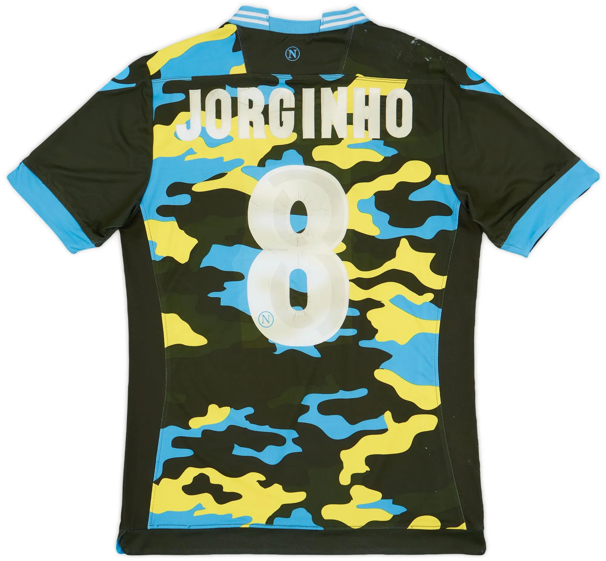 Macron 2013-14 Napoli Fourth Shirt Jorginho #8 - 4/10 - (XL)