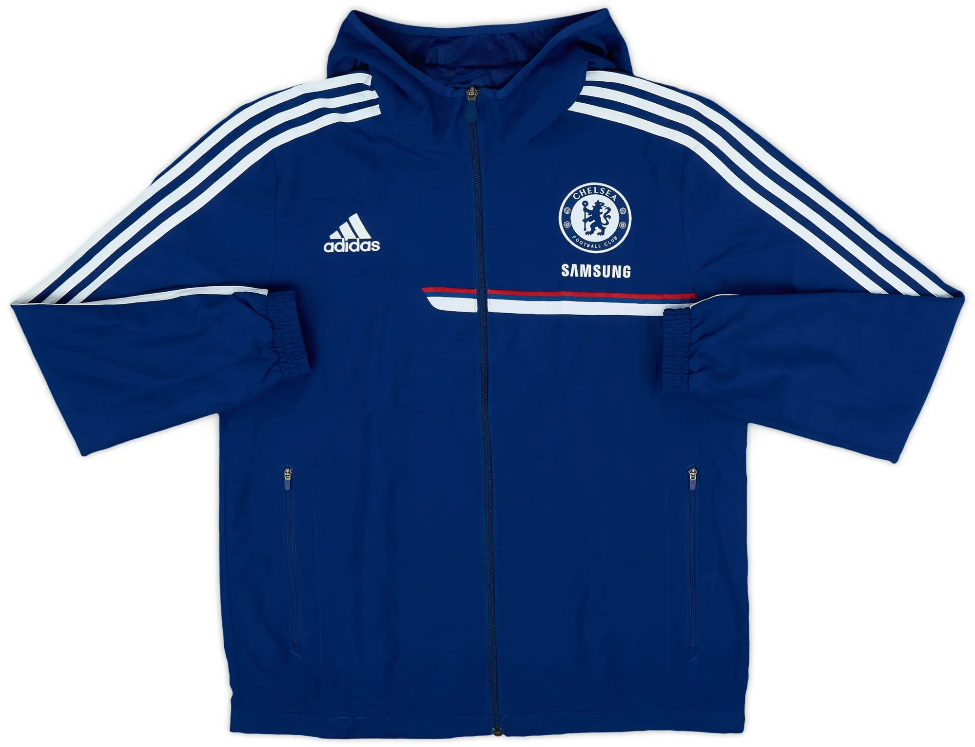 2013-14 Chelsea adidas Hooded Rain Jacket - 8/10 - (M)