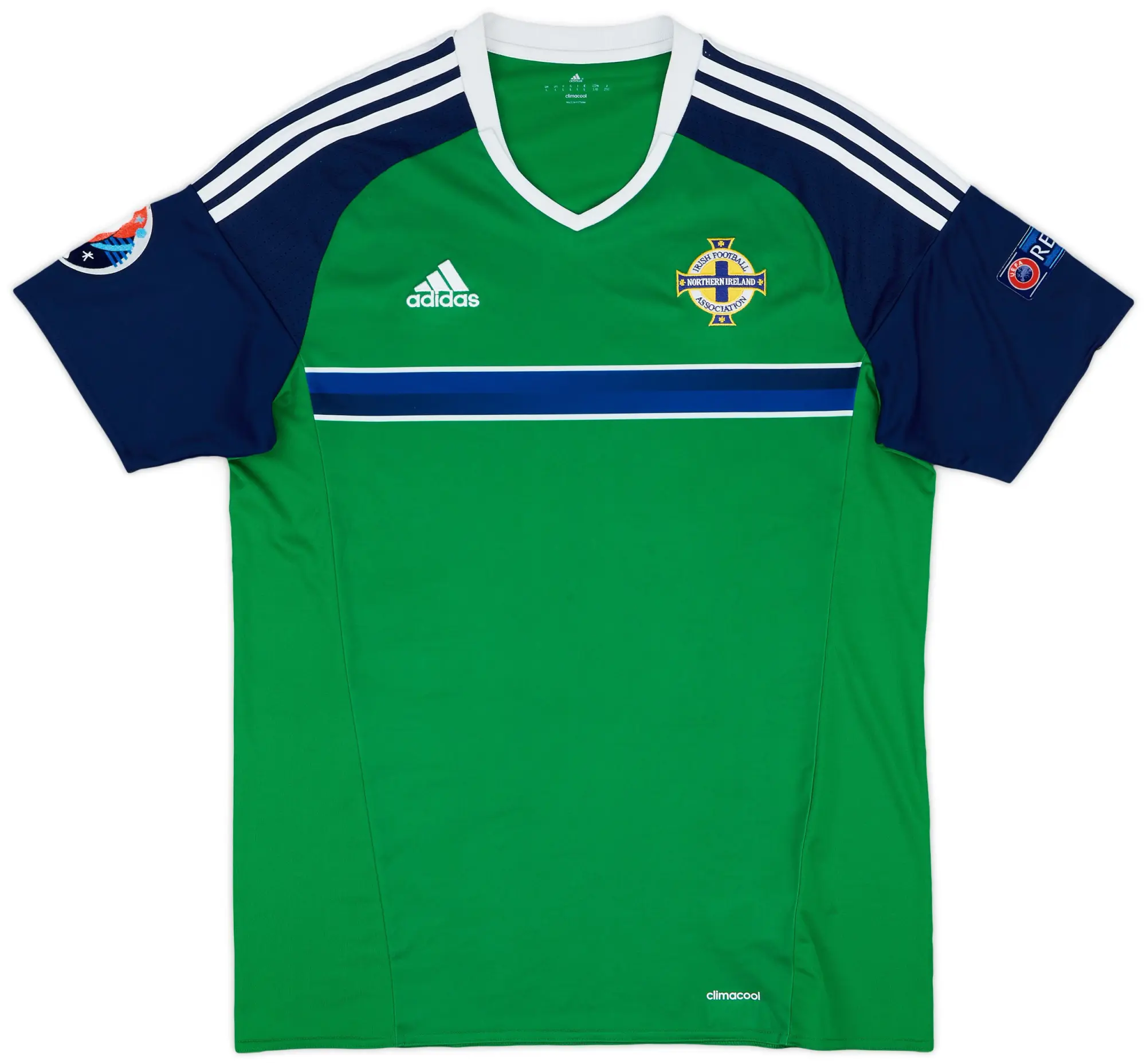 Umbro 2016-17 Northern Ireland Home Shirt - 8/10 - (L)