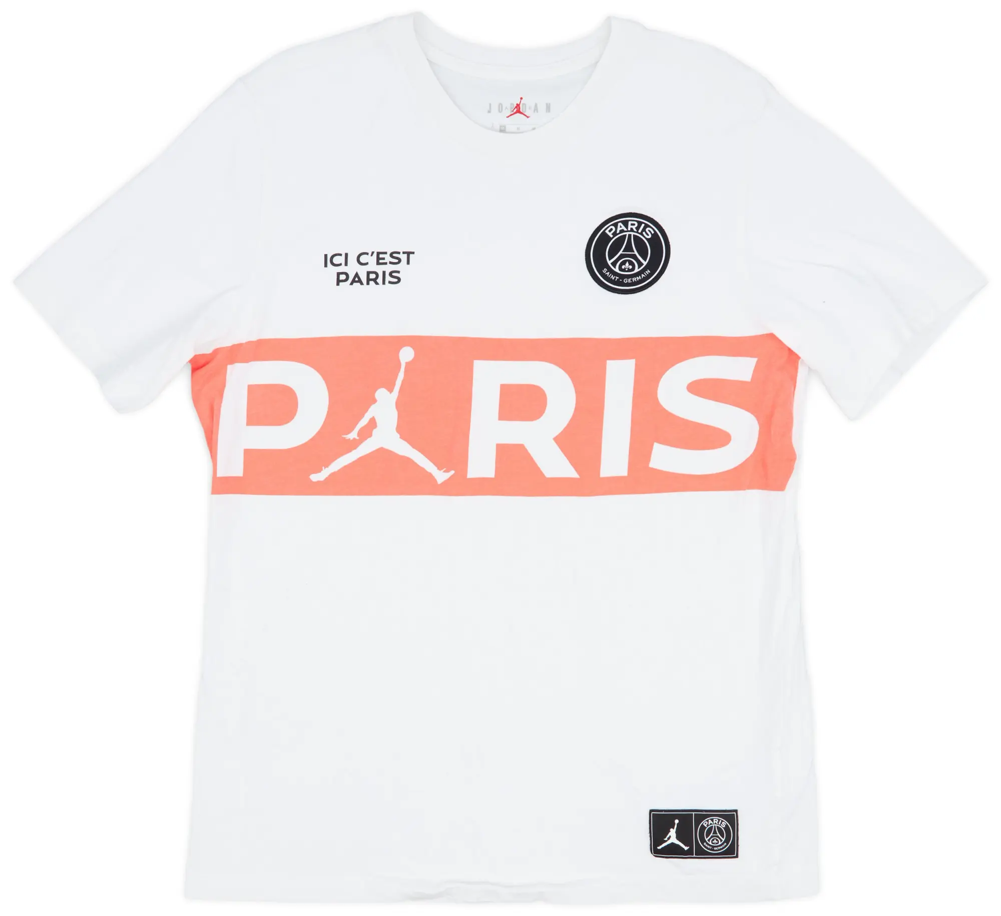 2019-20 Paris Saint-Germain Nike Jordan Cotton Tee - 9/10 - (M)