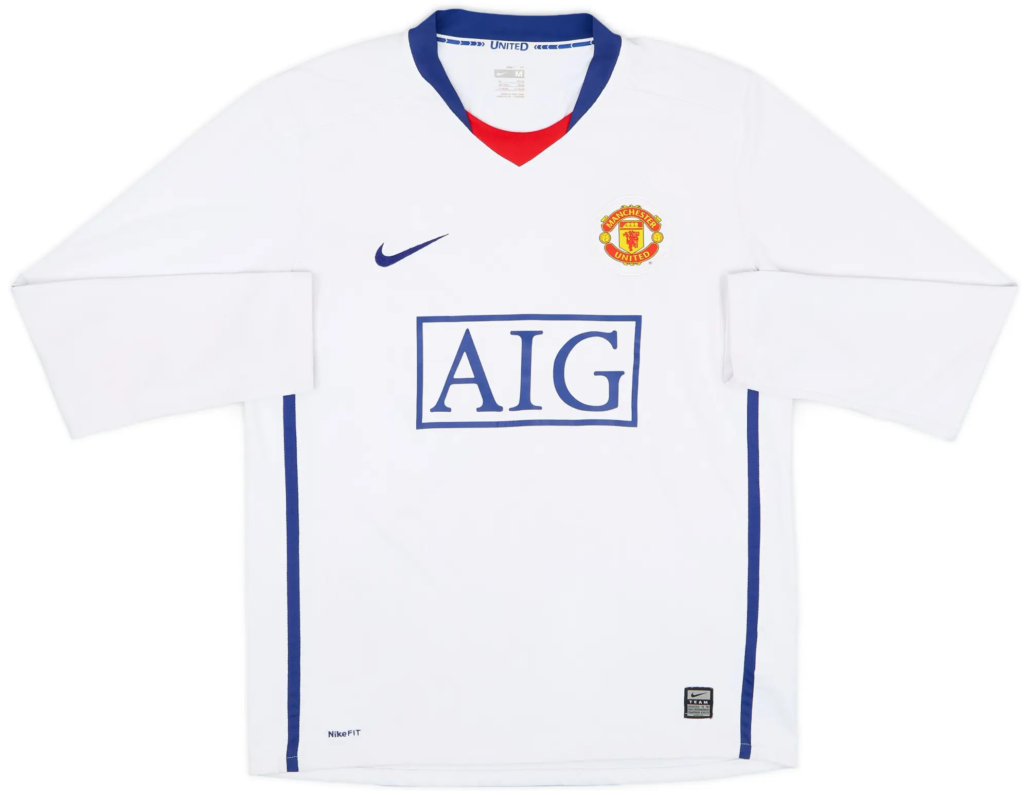 Nike 2008-10 Manchester United Away L/S Shirt Berbatov #9 - 7/10 - (M)