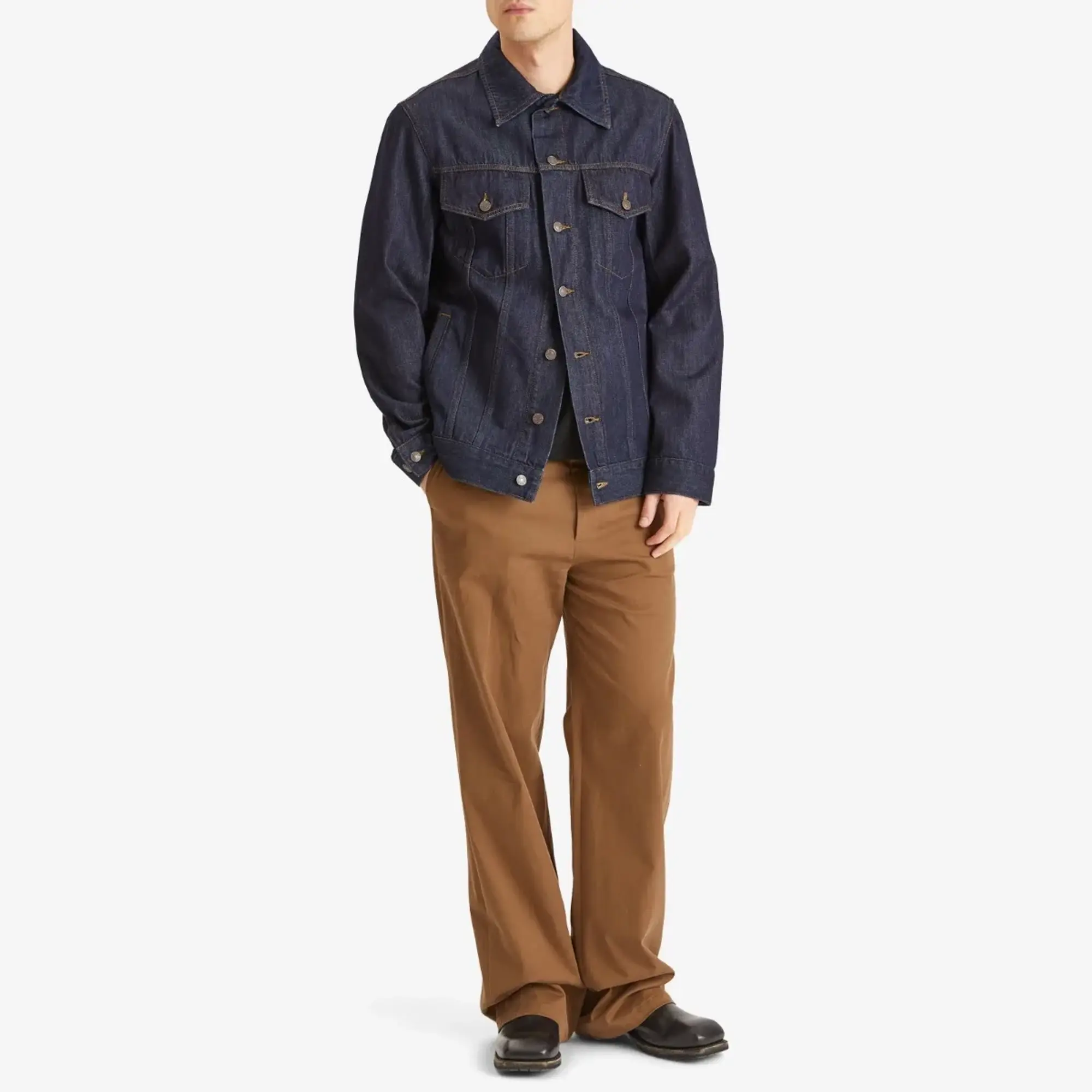 Dries Van Noten Men's Vipin Denim Jacket Indigo