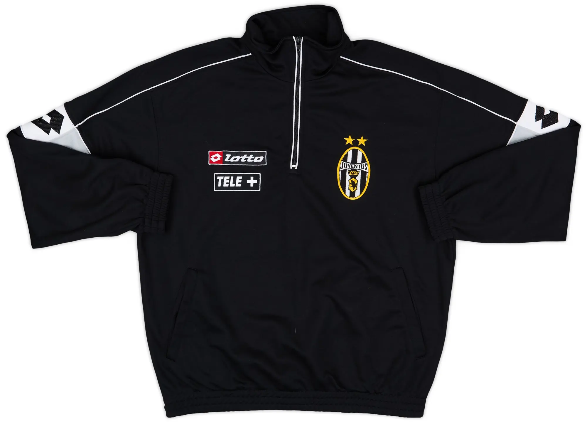 2000-01 Juventus Lotto 1/4 Zip Drill Top - 9/10 - (XL)