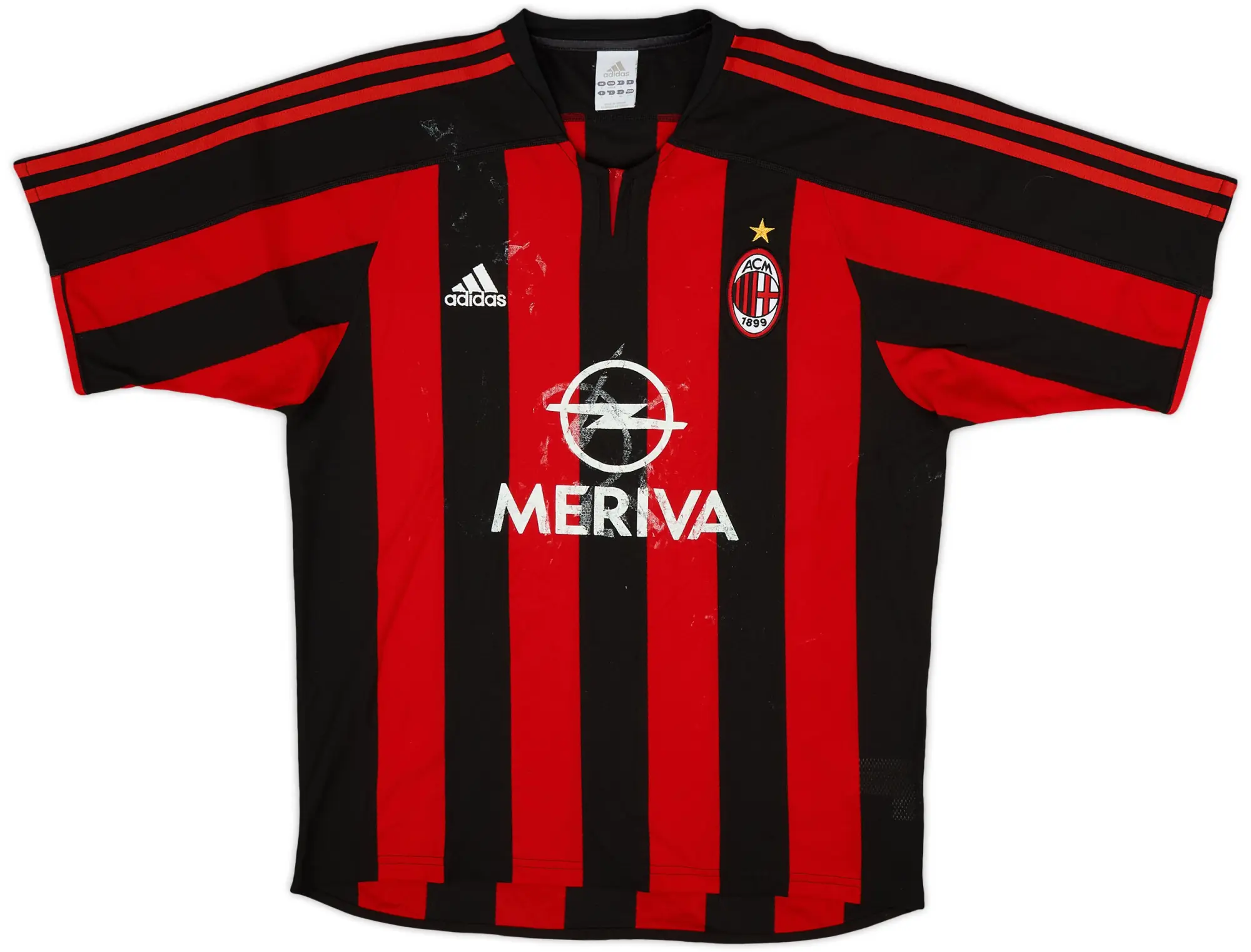 adidas 2003-04 AC Milan Home Shirt - 4/10 - (S)