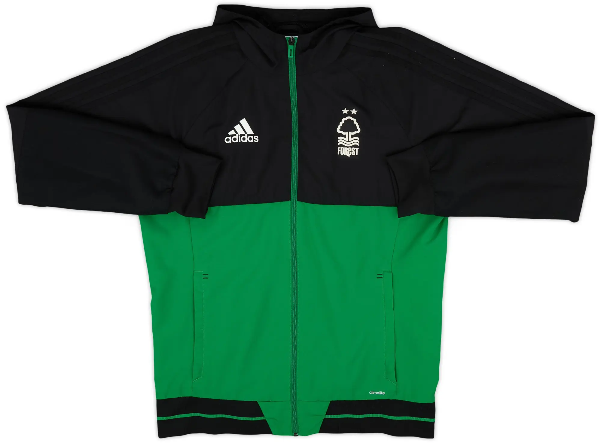2017-18 Nottingham Forest adidas Hooded Track Jacket - 8/10 - (M)
