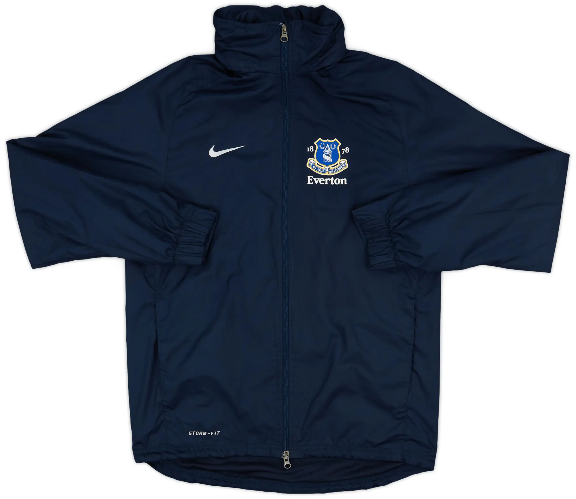 2012-13 Everton Nike Hooded Rain Jacket - 9/10 - (S)
