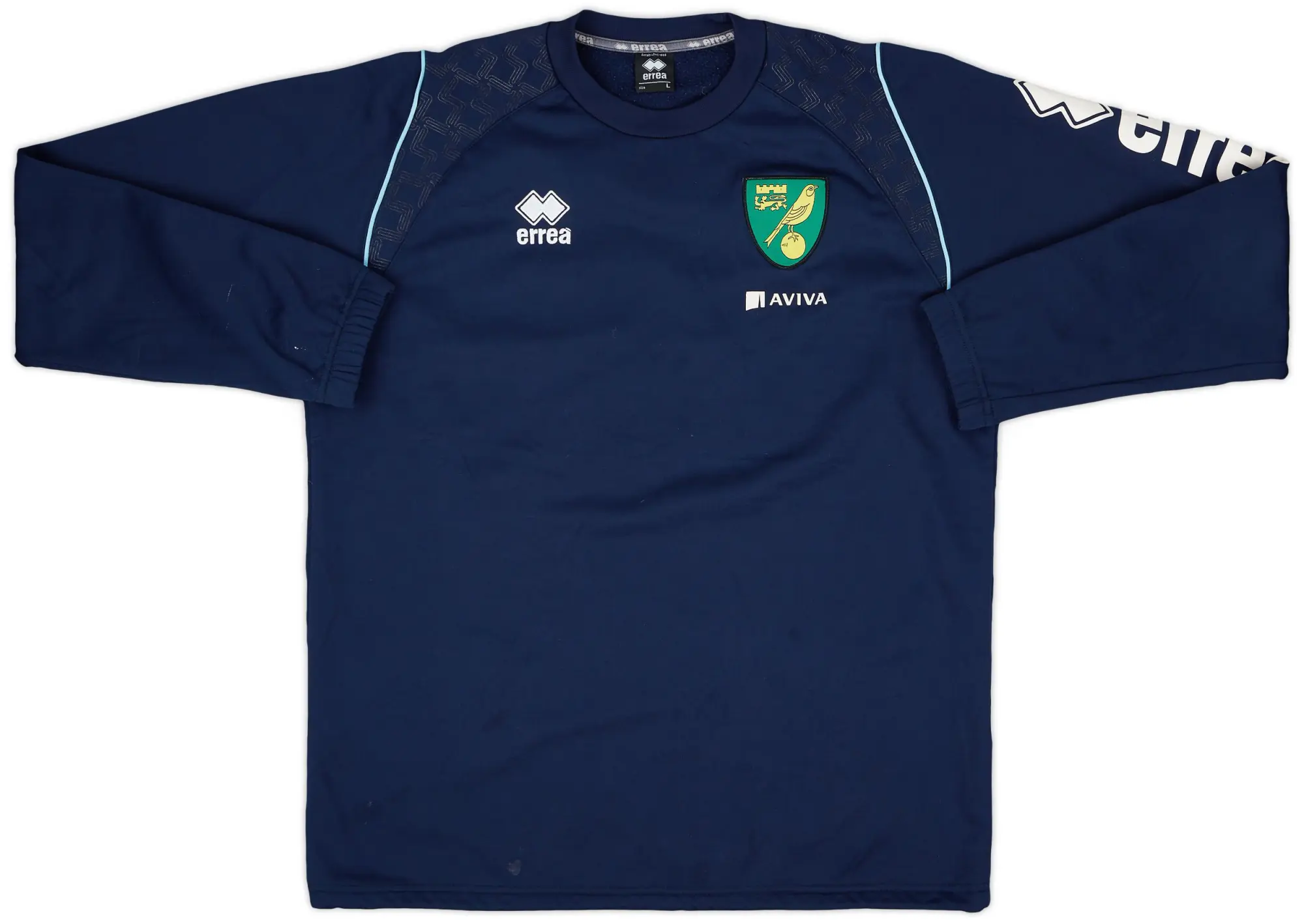 2014-15 Norwich Errea Sweat Top - 7/10 - (L)