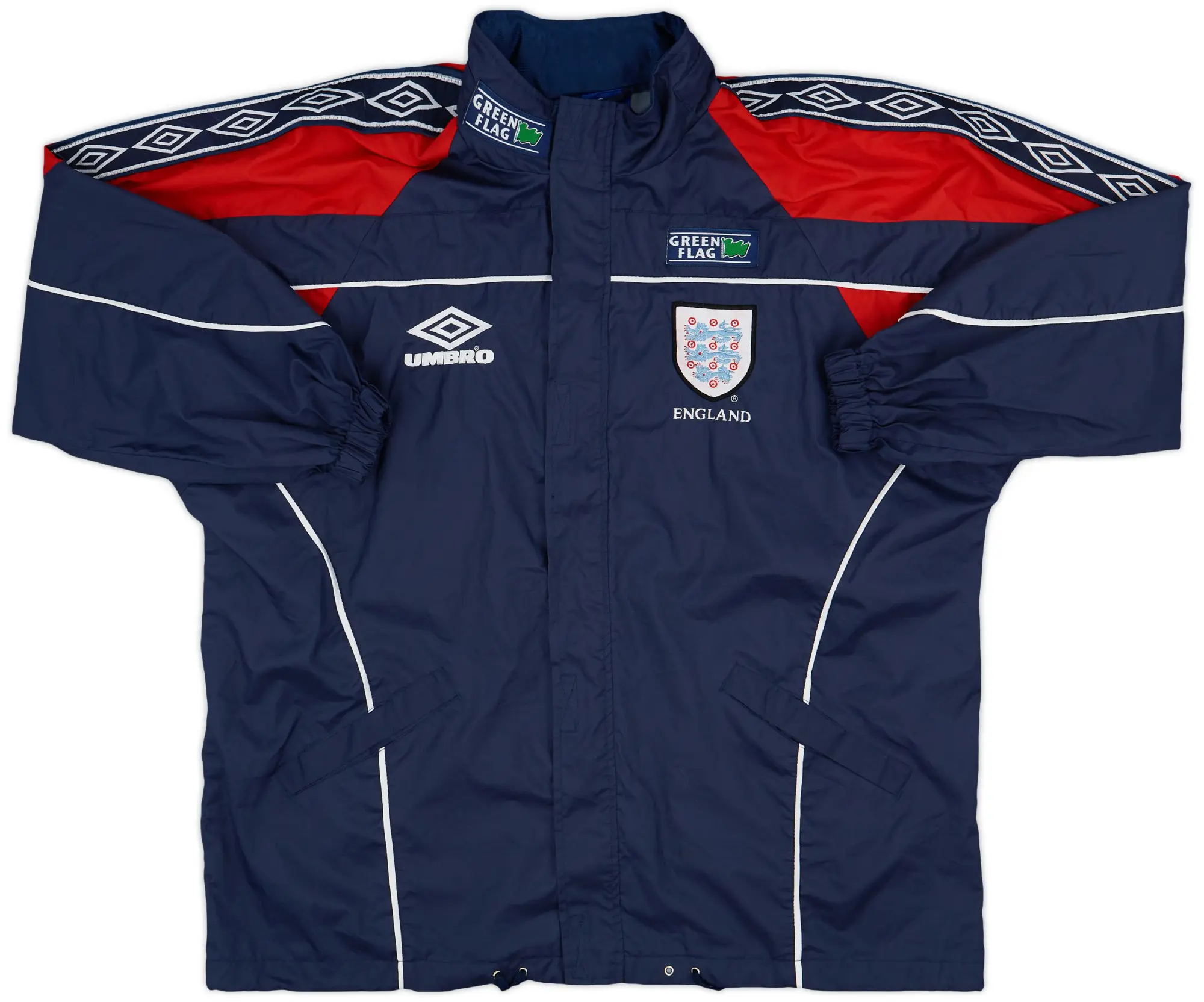1998-99 England Umbro Hooded Rain Jacket - 7/10 - (L)